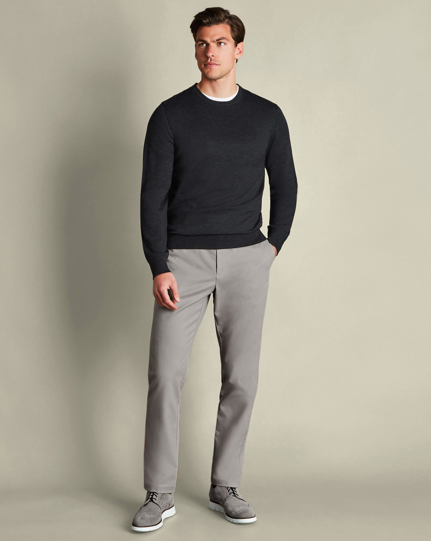 Ultimate Non-Iron Chinos - Light Gray