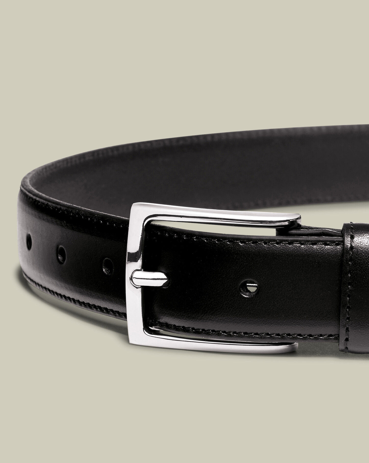 Leather Formal Belt - Black