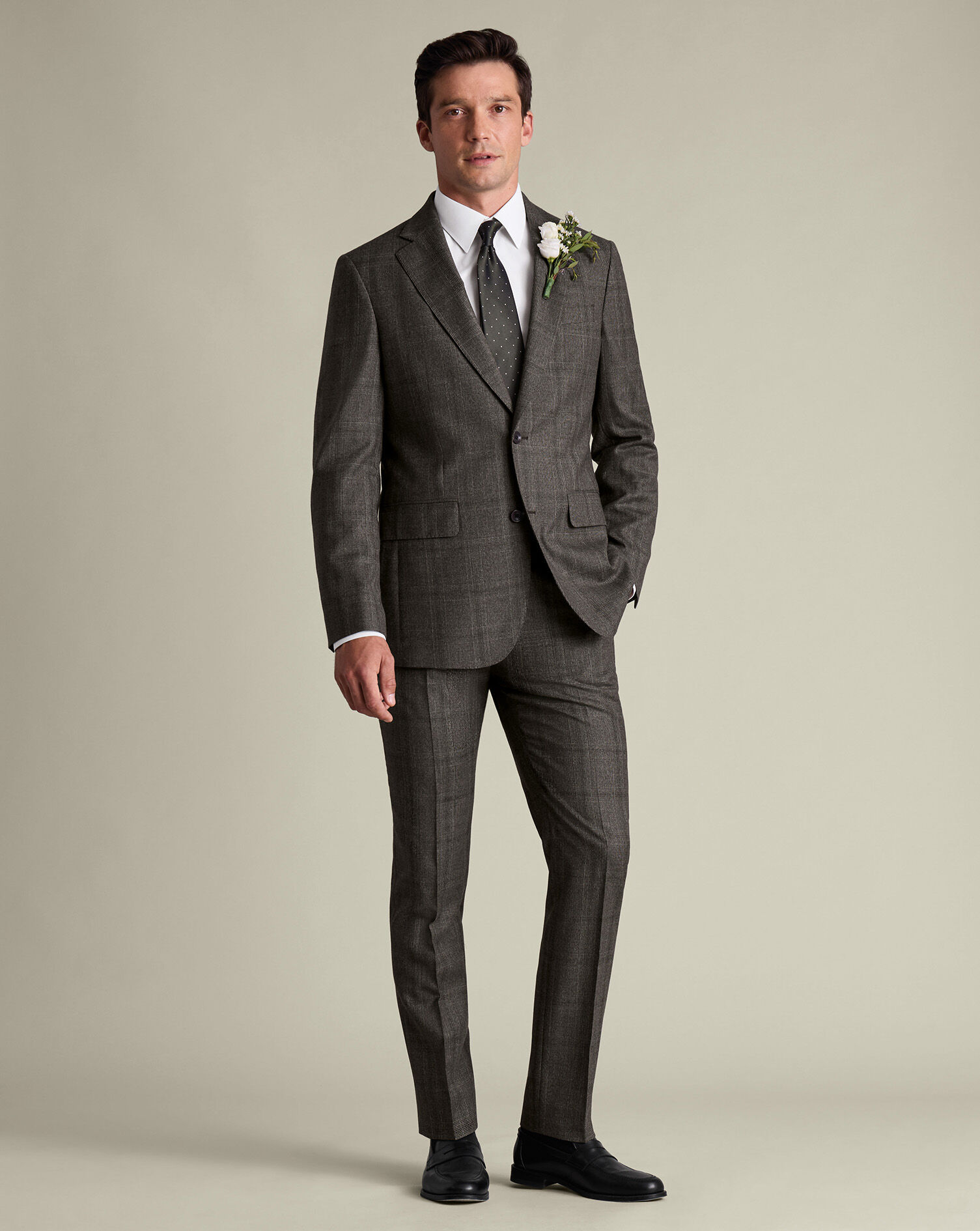Ultimate Performance Suit - Mocha Check