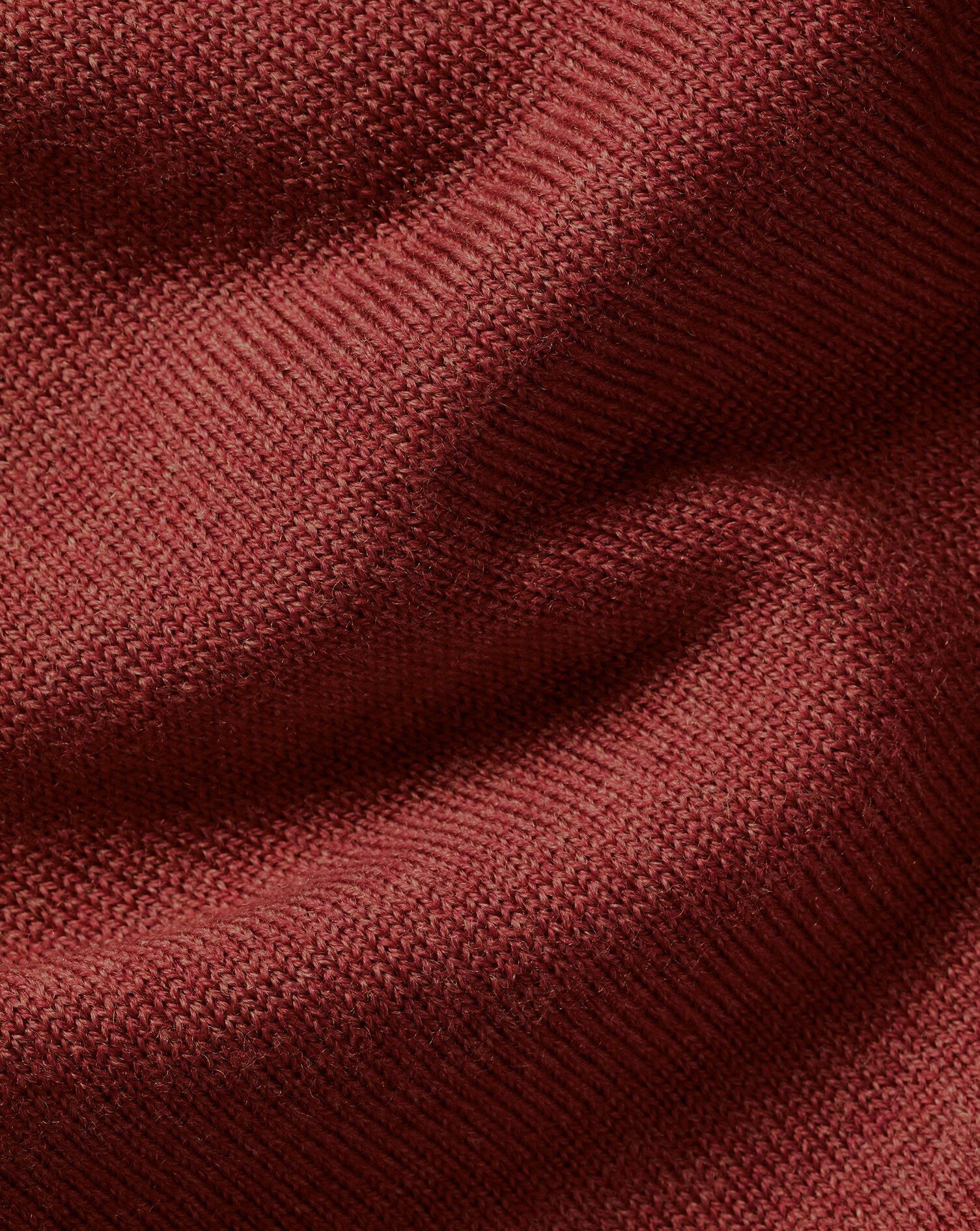Pure Merino Quarter Zip Sweater - Burnt Orange