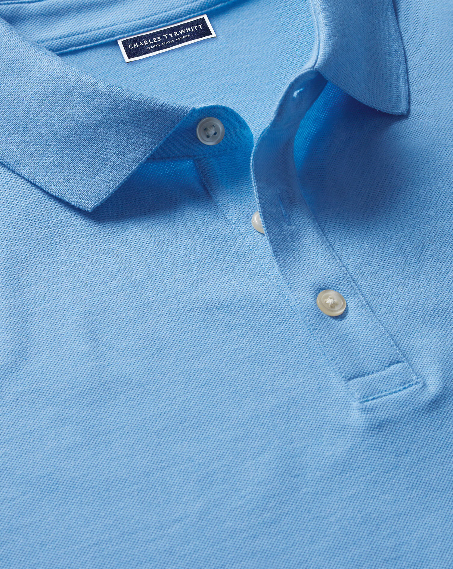Pique Polo - Light Blue