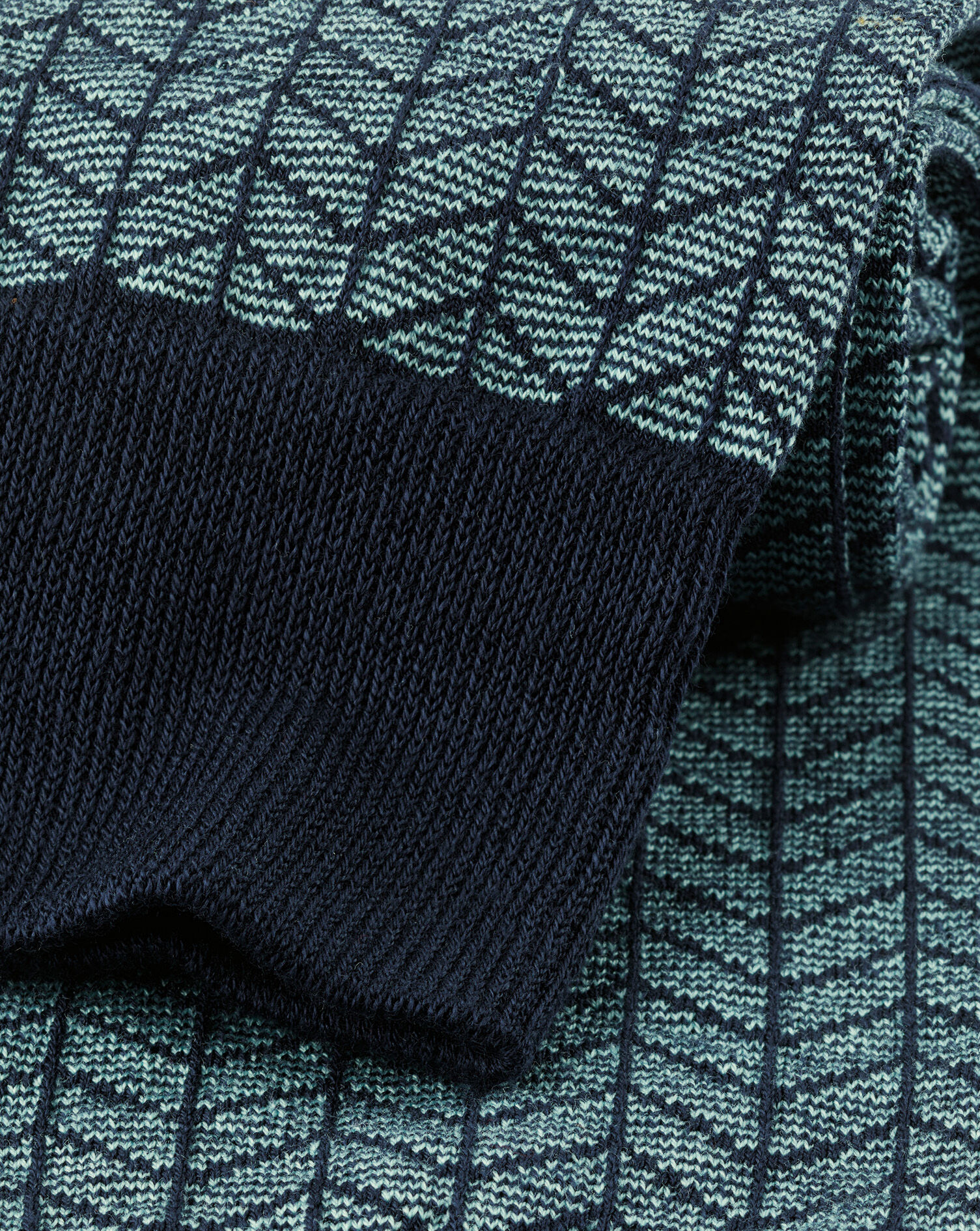 Chevron Socks - Aqua