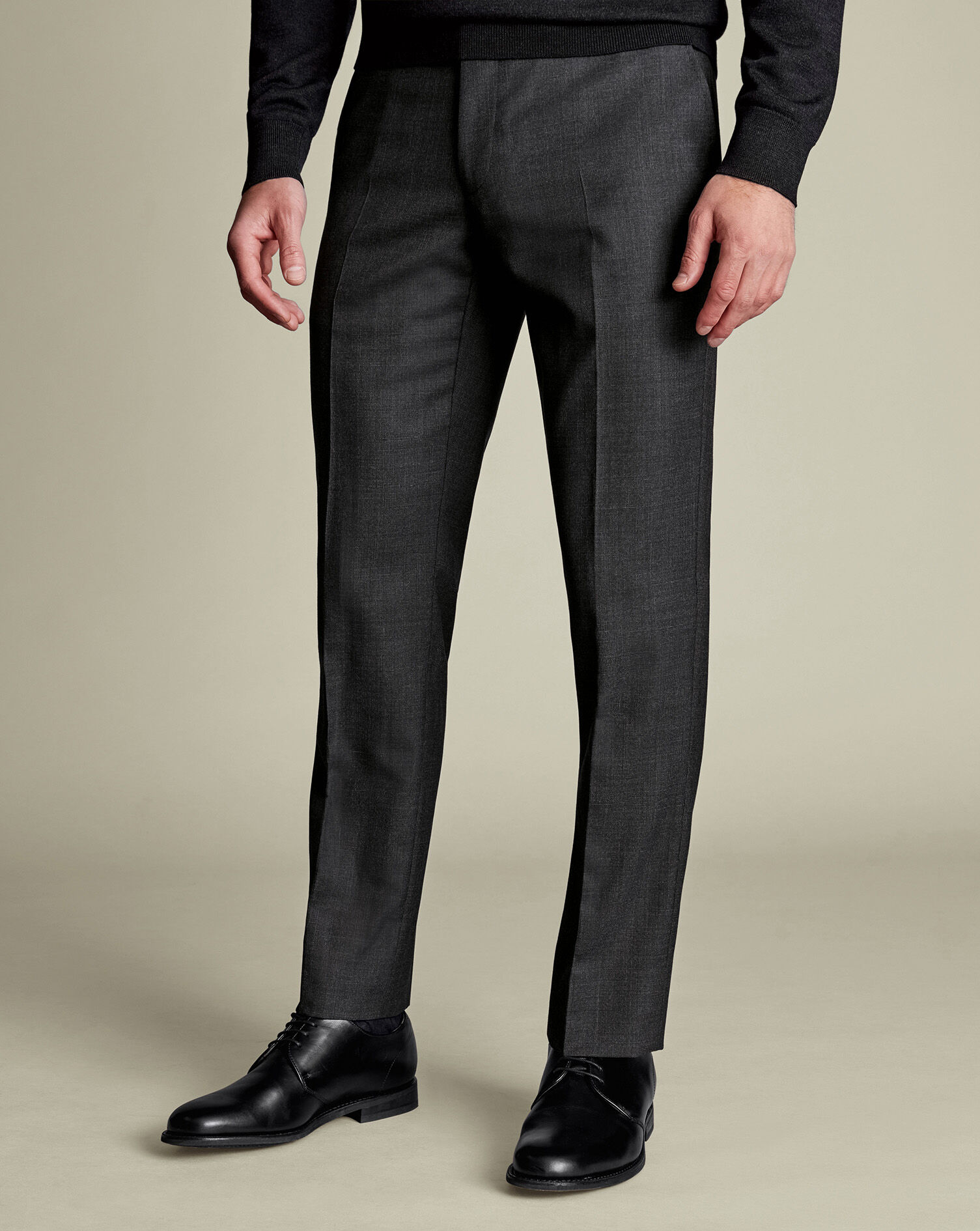 Ultimate Performance End-on-End Suit Pants - Charcoal Gray