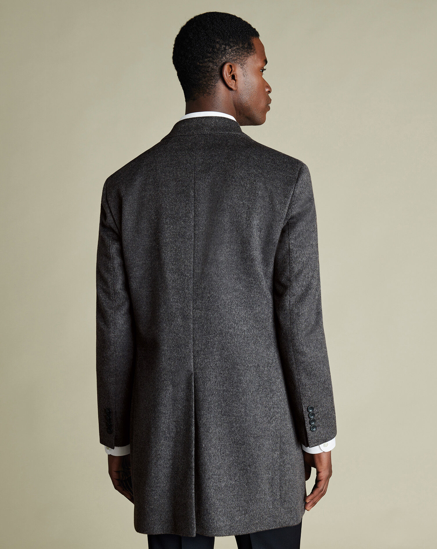 Wool Overcoat - Dark Gray