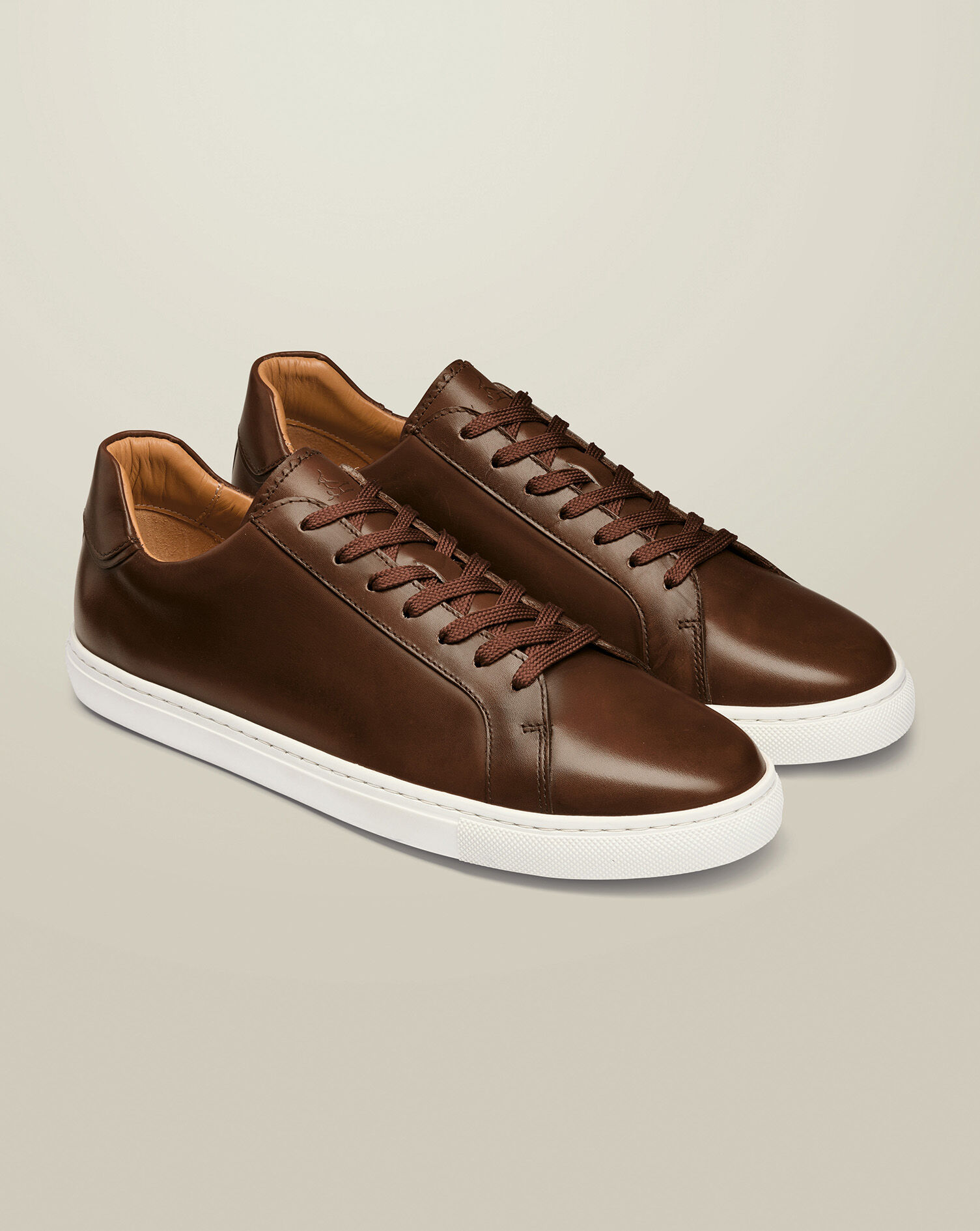 Leather Sneakers - Walnut Brown