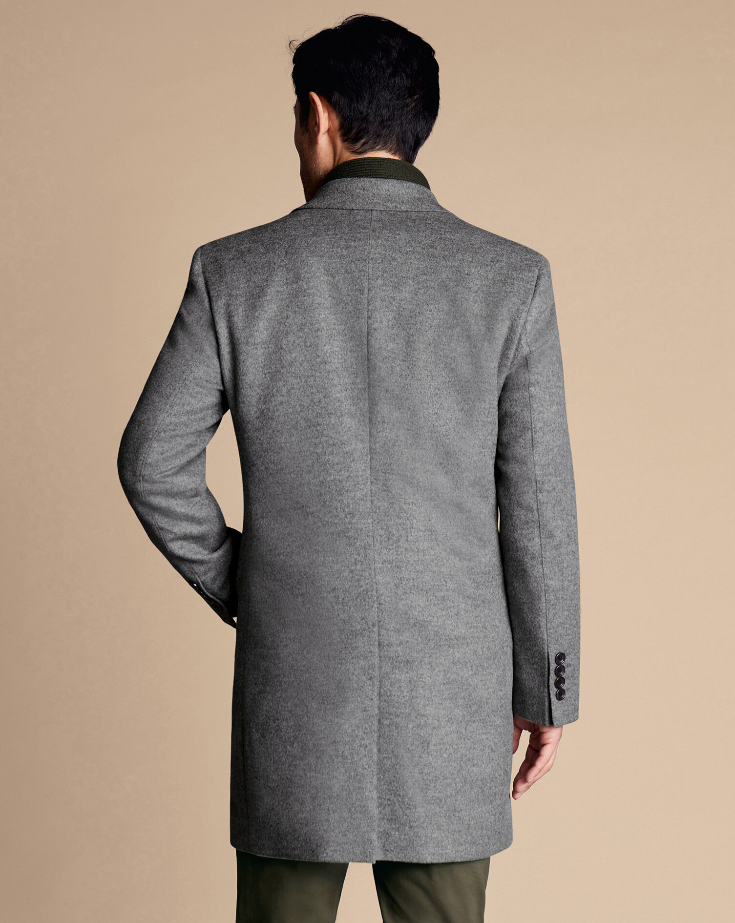 Wool Overcoat - Light Gray