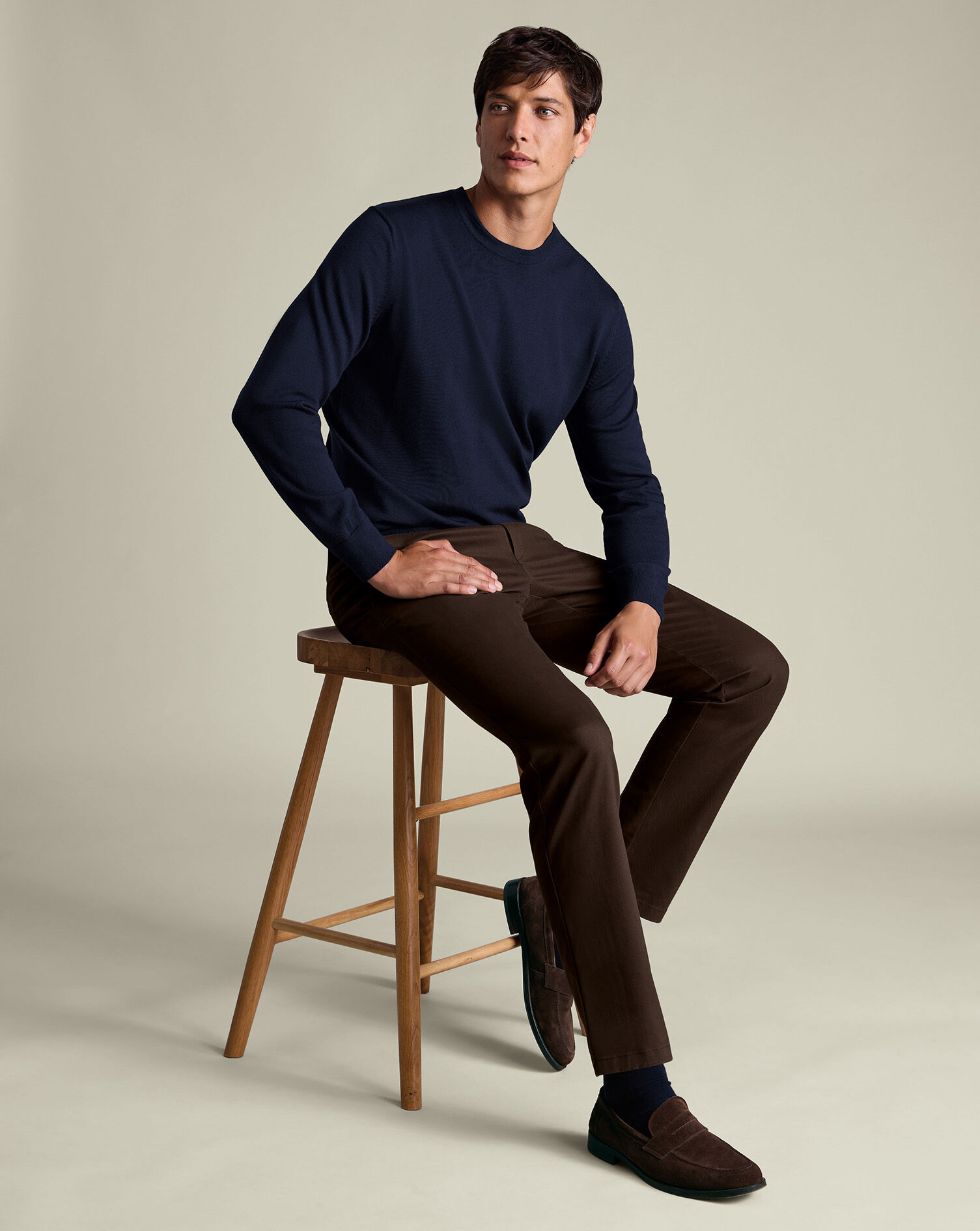 Ultimate Non-Iron Chinos - Chocolate Brown