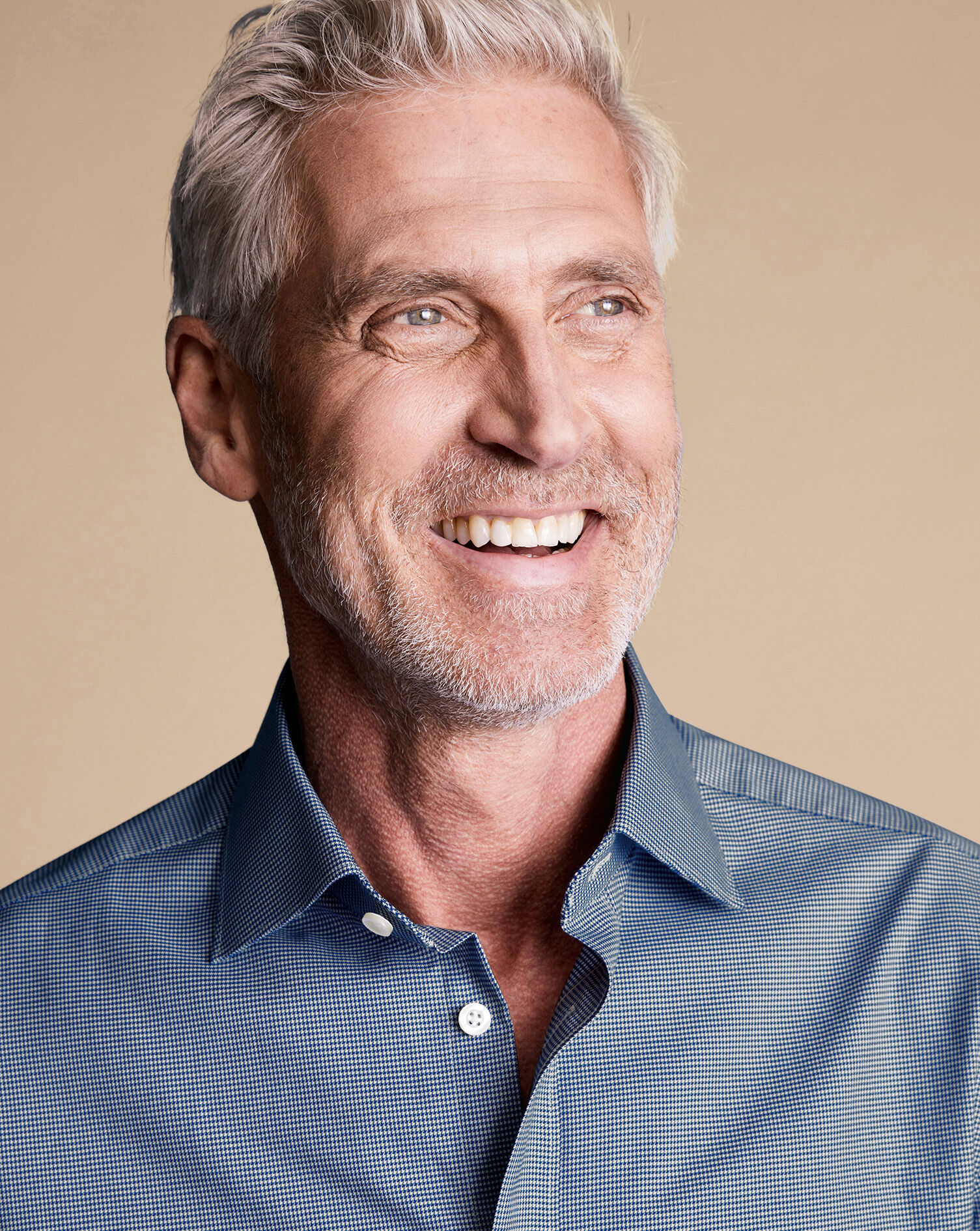 Luxury Puppytooth Shirt - Royal Blue