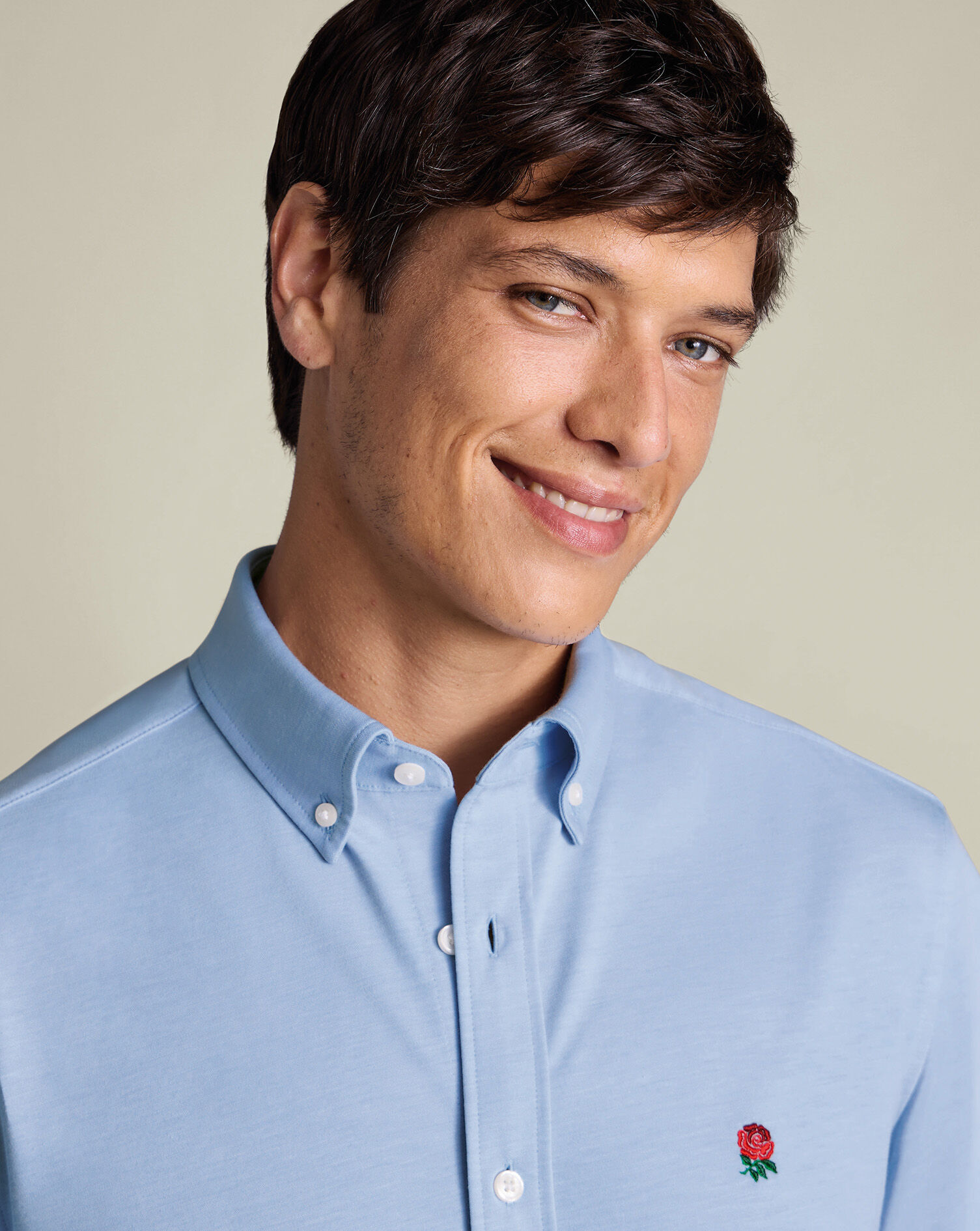 England Rugby Performance Stretch Shirt - Sky Blue