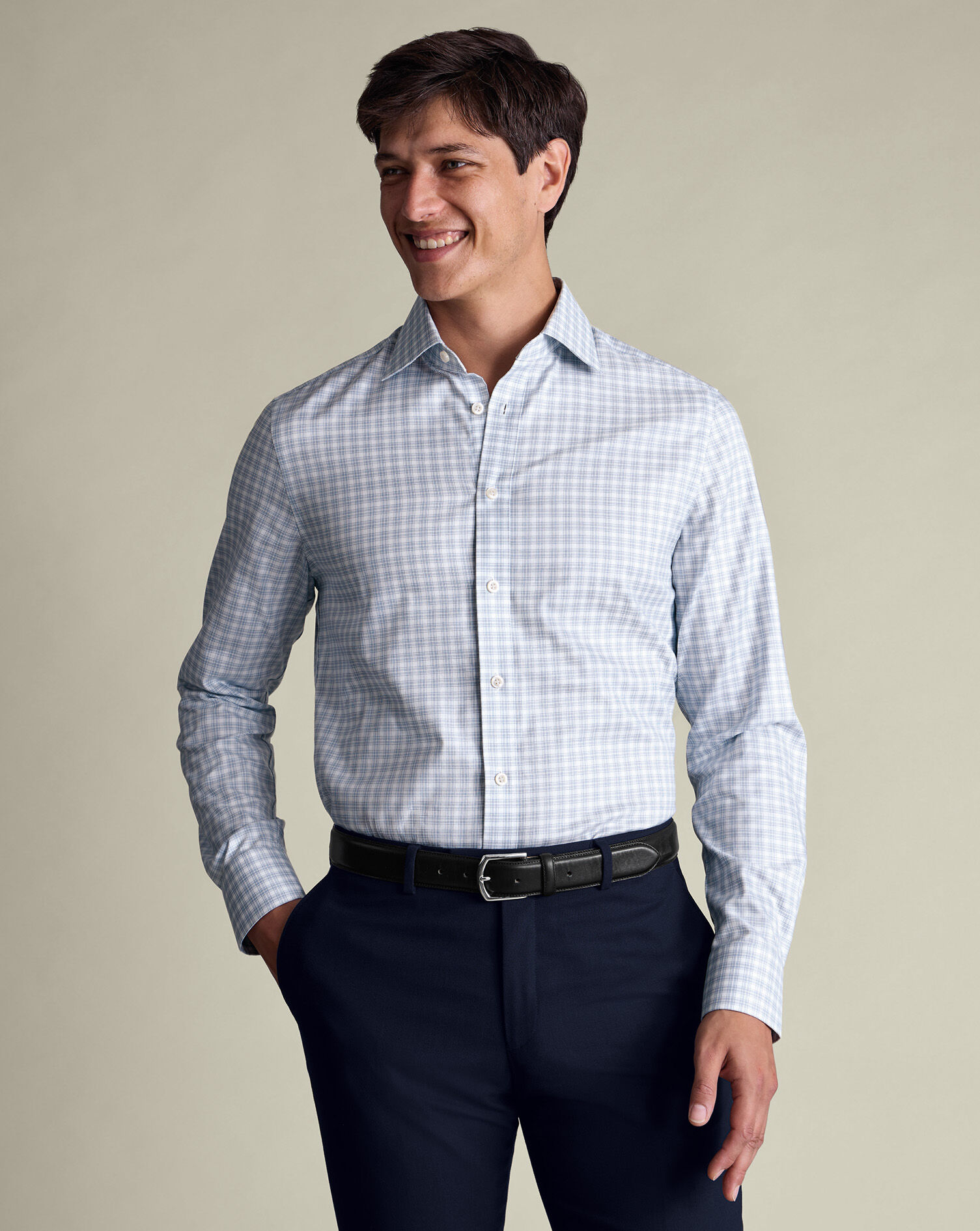 Luxury Check Shirt - Indigo Blue