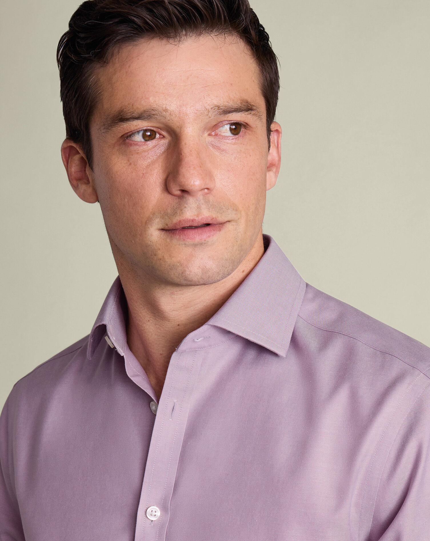 Non-Iron Twill Shirt - Violet