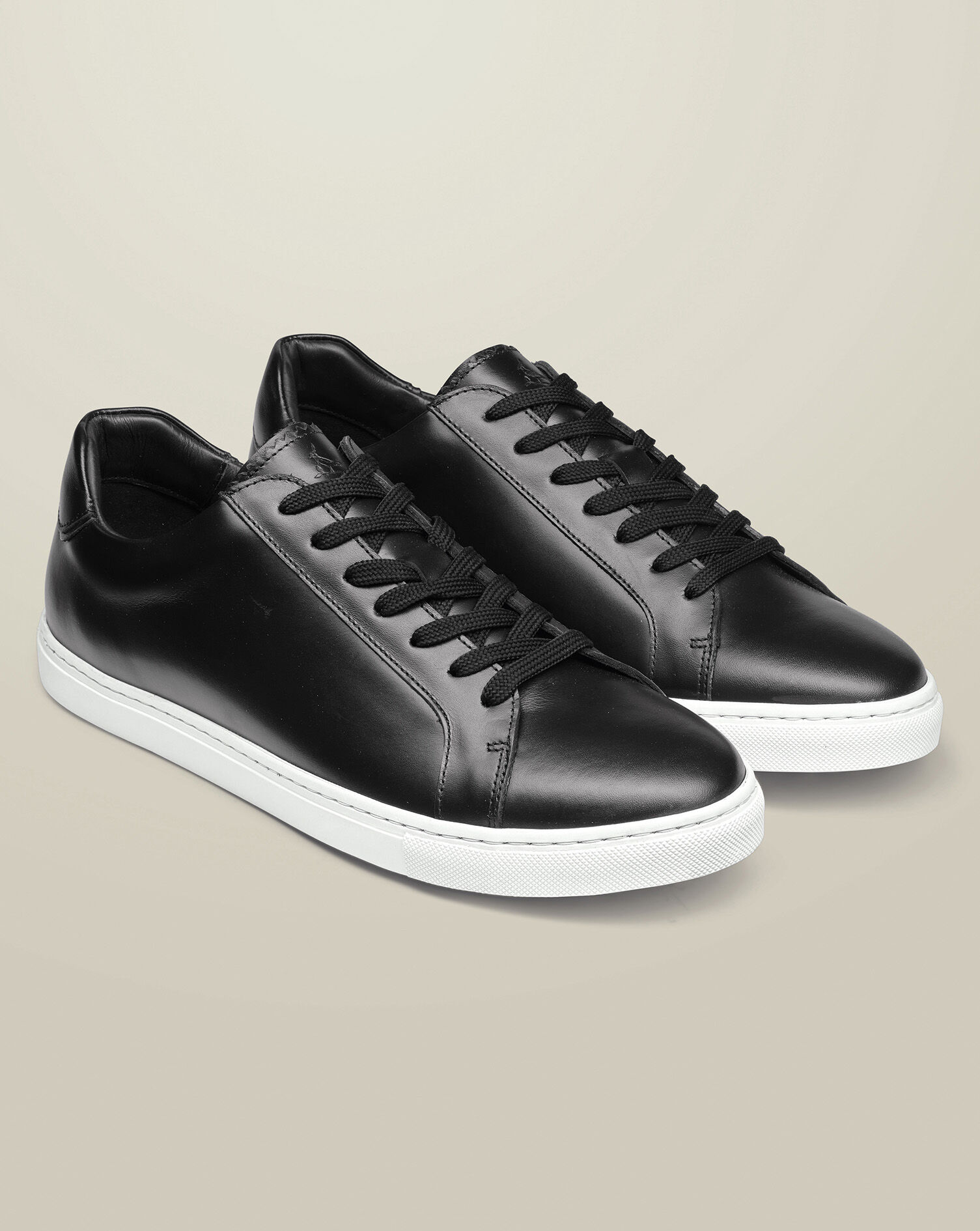 Leather Sneakers - Black