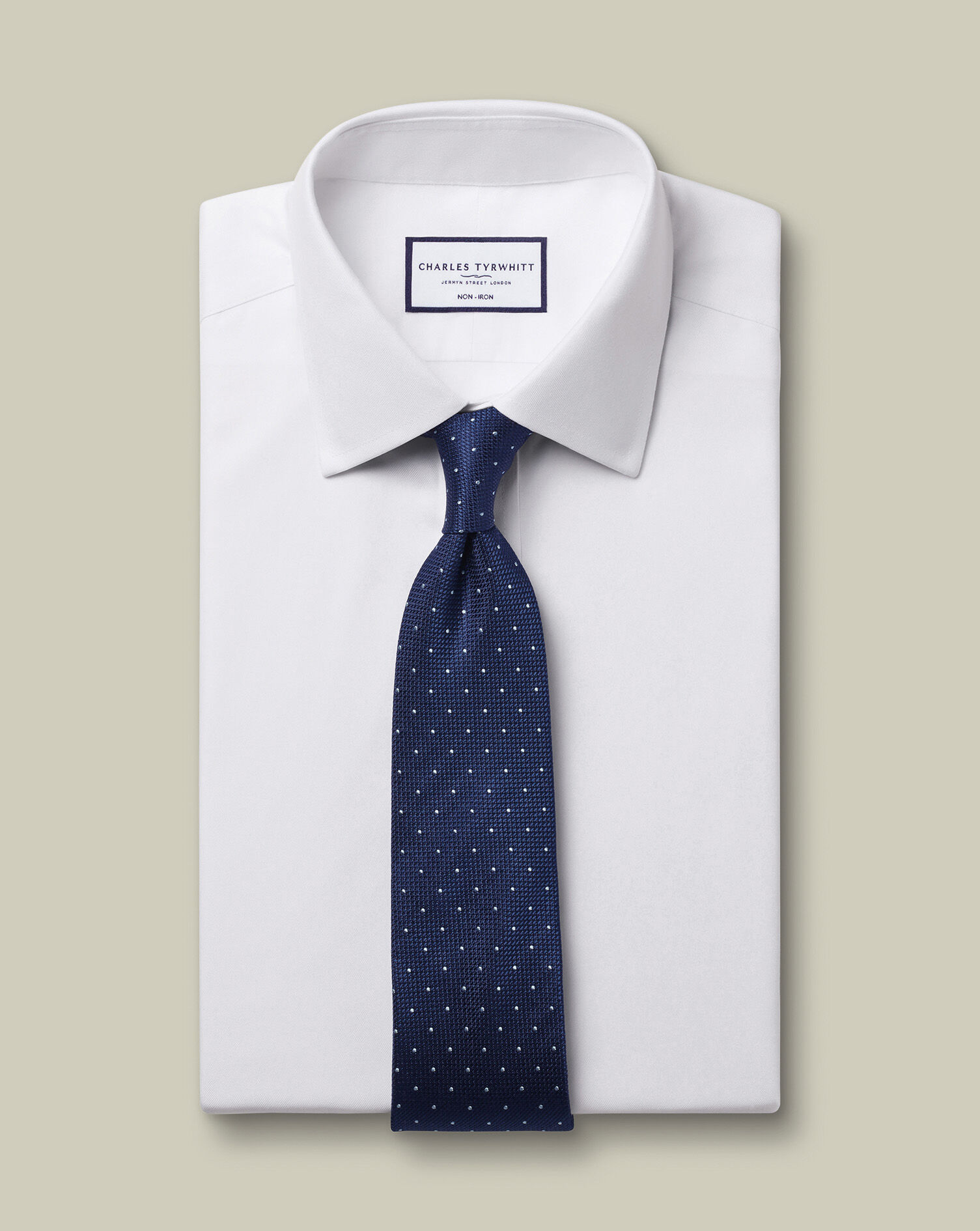 Non-Iron Twill Shirt - White