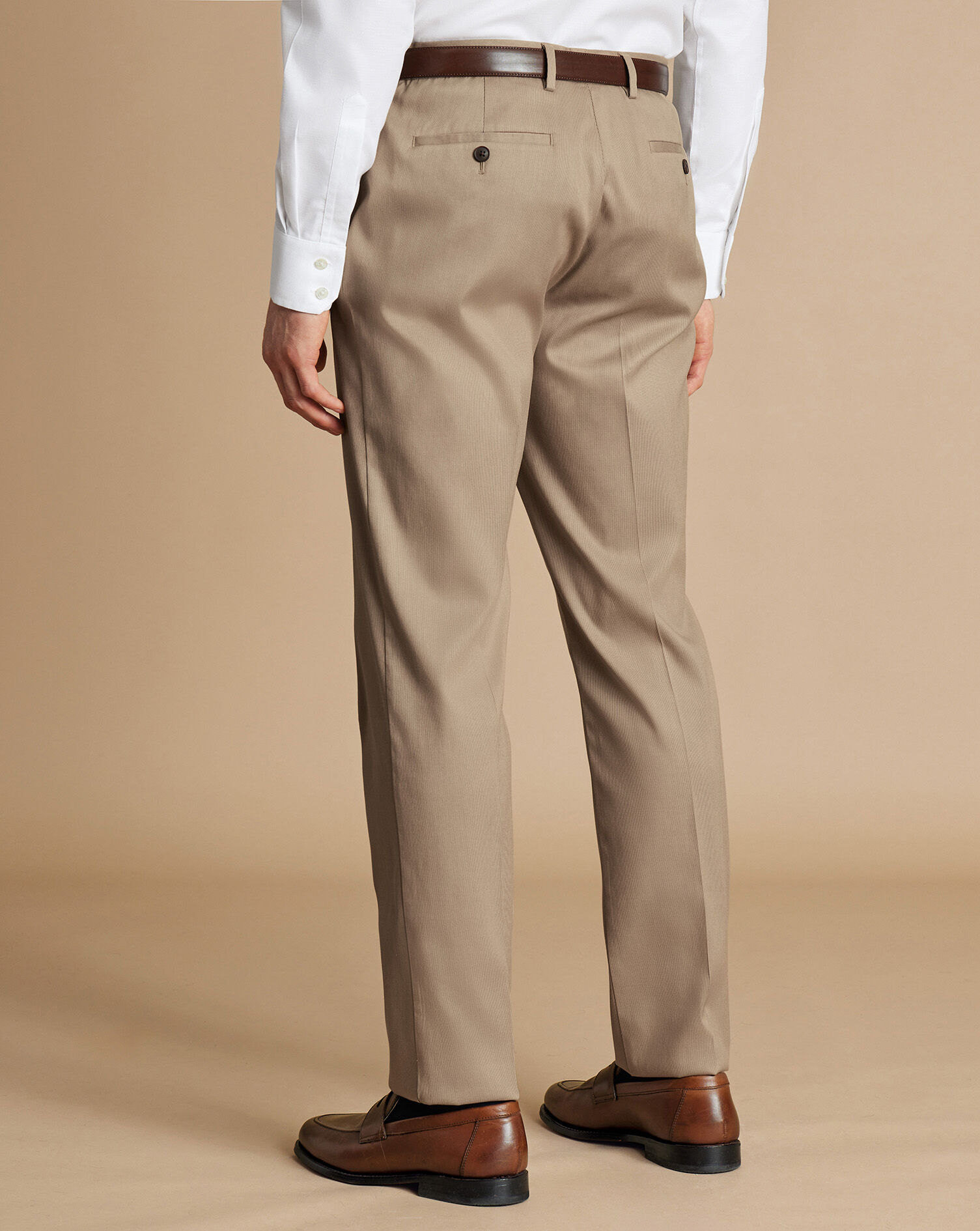 Smart Stretch Texture Pants - Stone