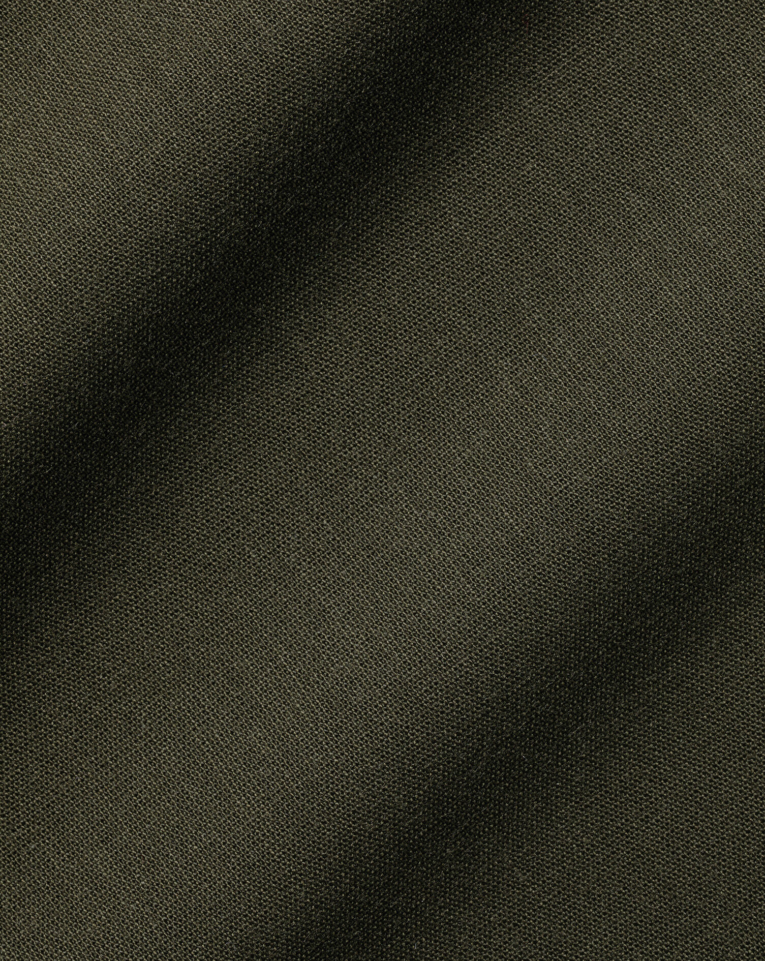 Spread Collar Non-Iron Poplin Shirt - Olive Green