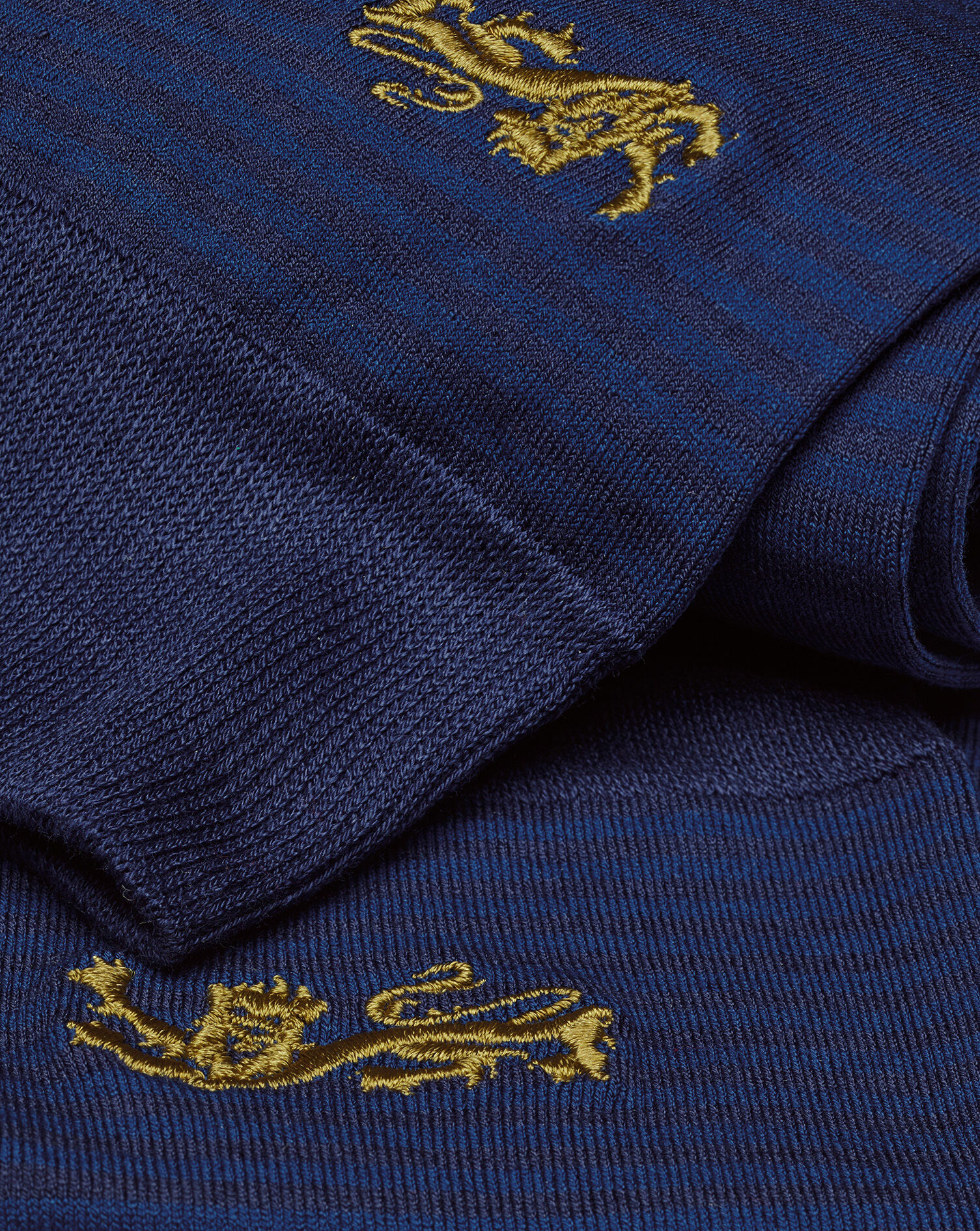 The Lions Stripe Socks - Royal Blue & Steel Blue