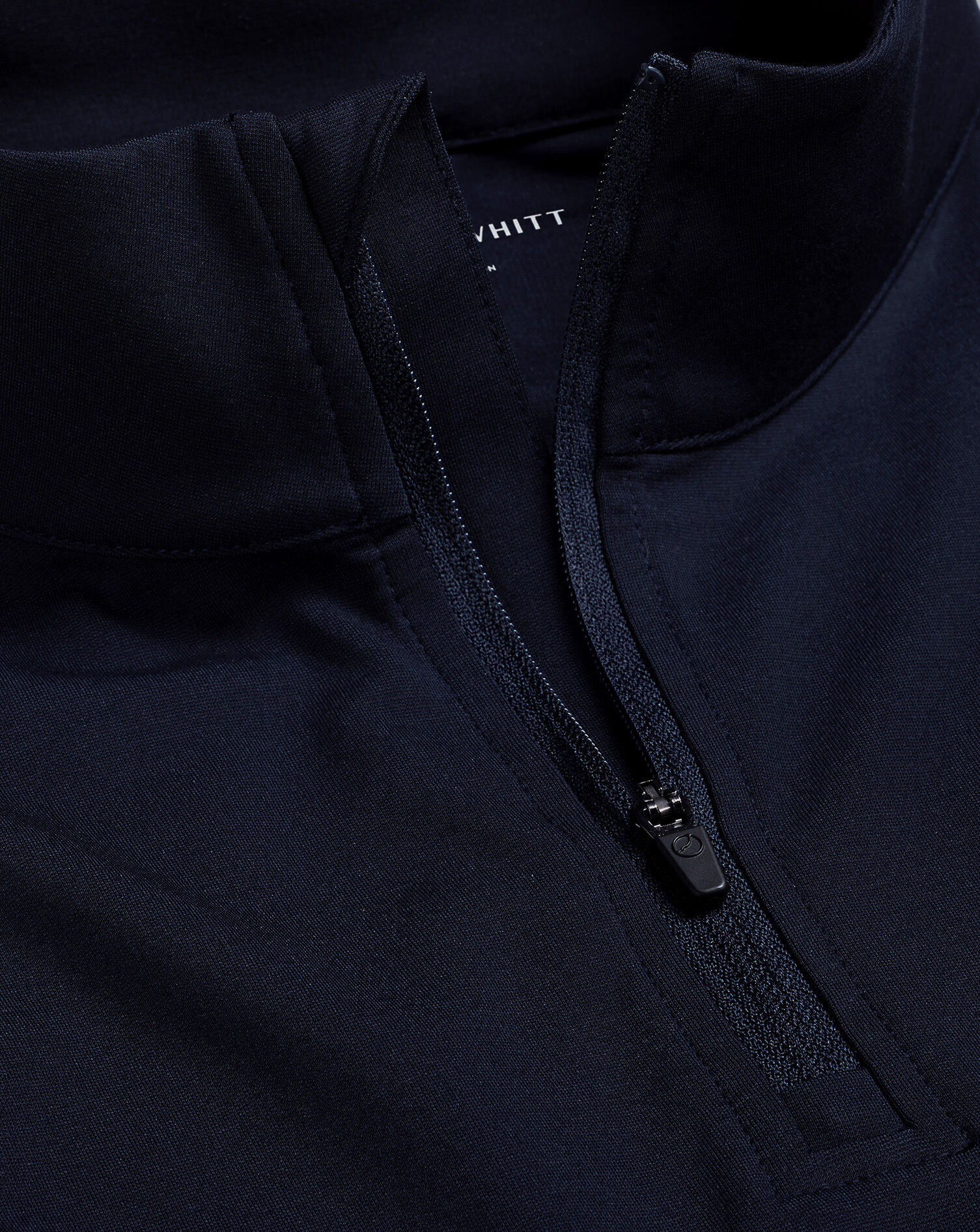 Performance Zip Polo Shirt - Navy