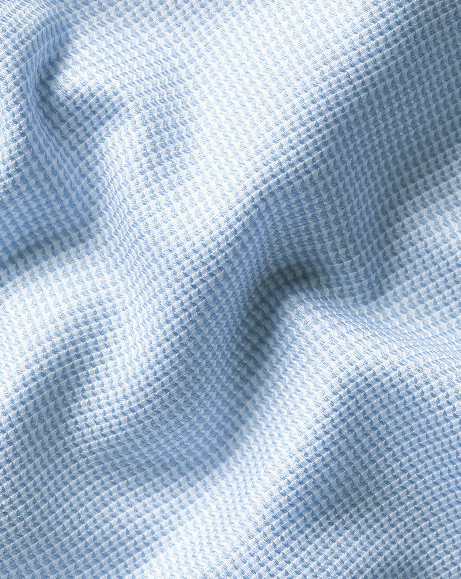 Non-Iron Stretch Burlington Weave Shirt - Sky Blue