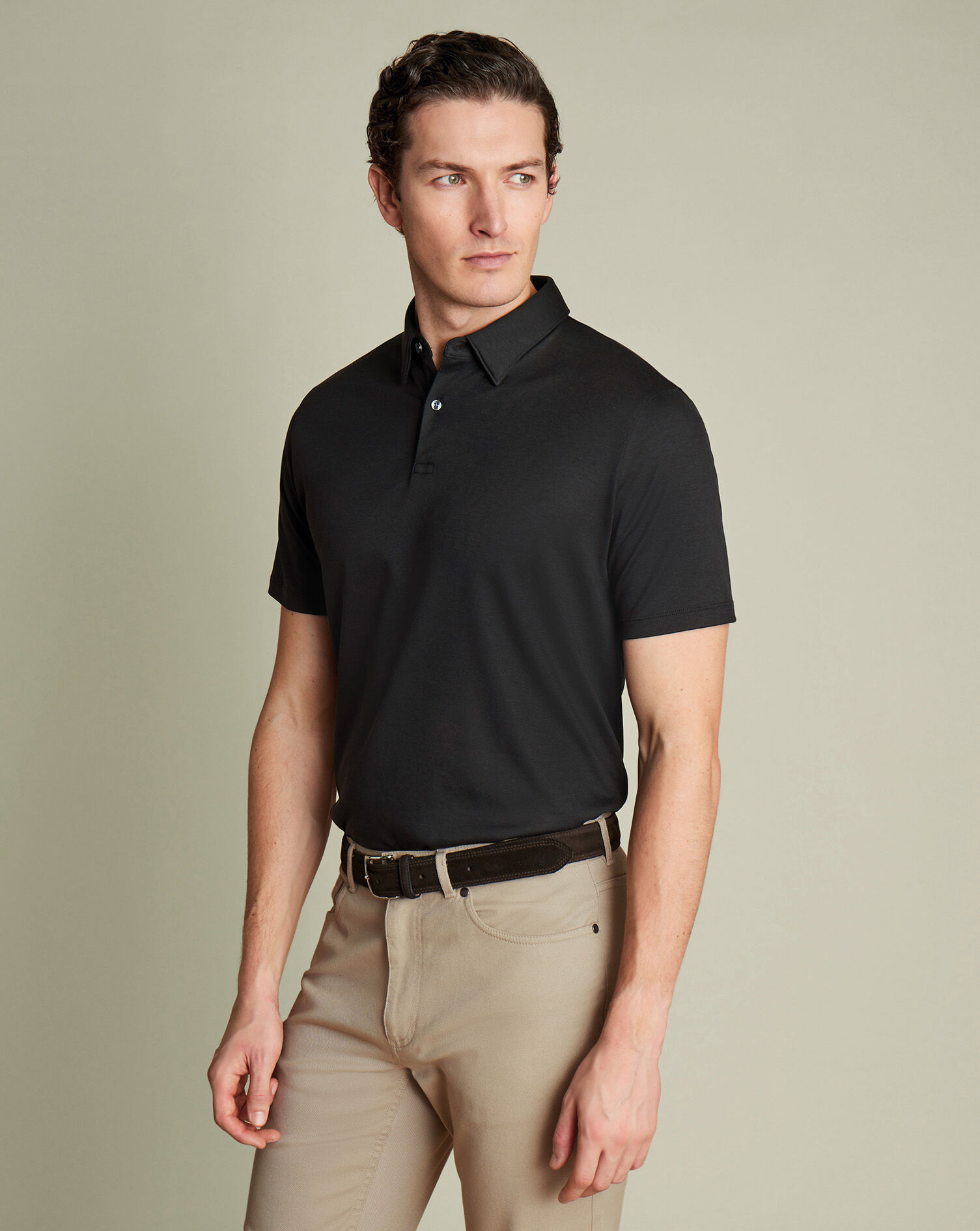 Smart Jersey Polo - Black