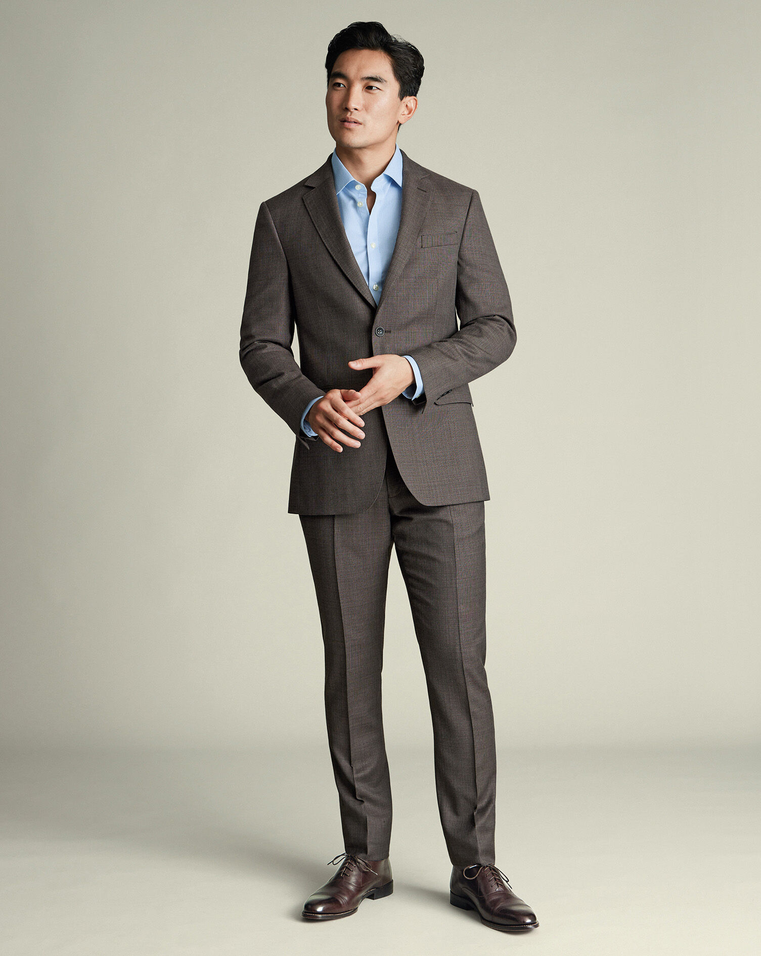 Luxury Italian Suit - Mocha