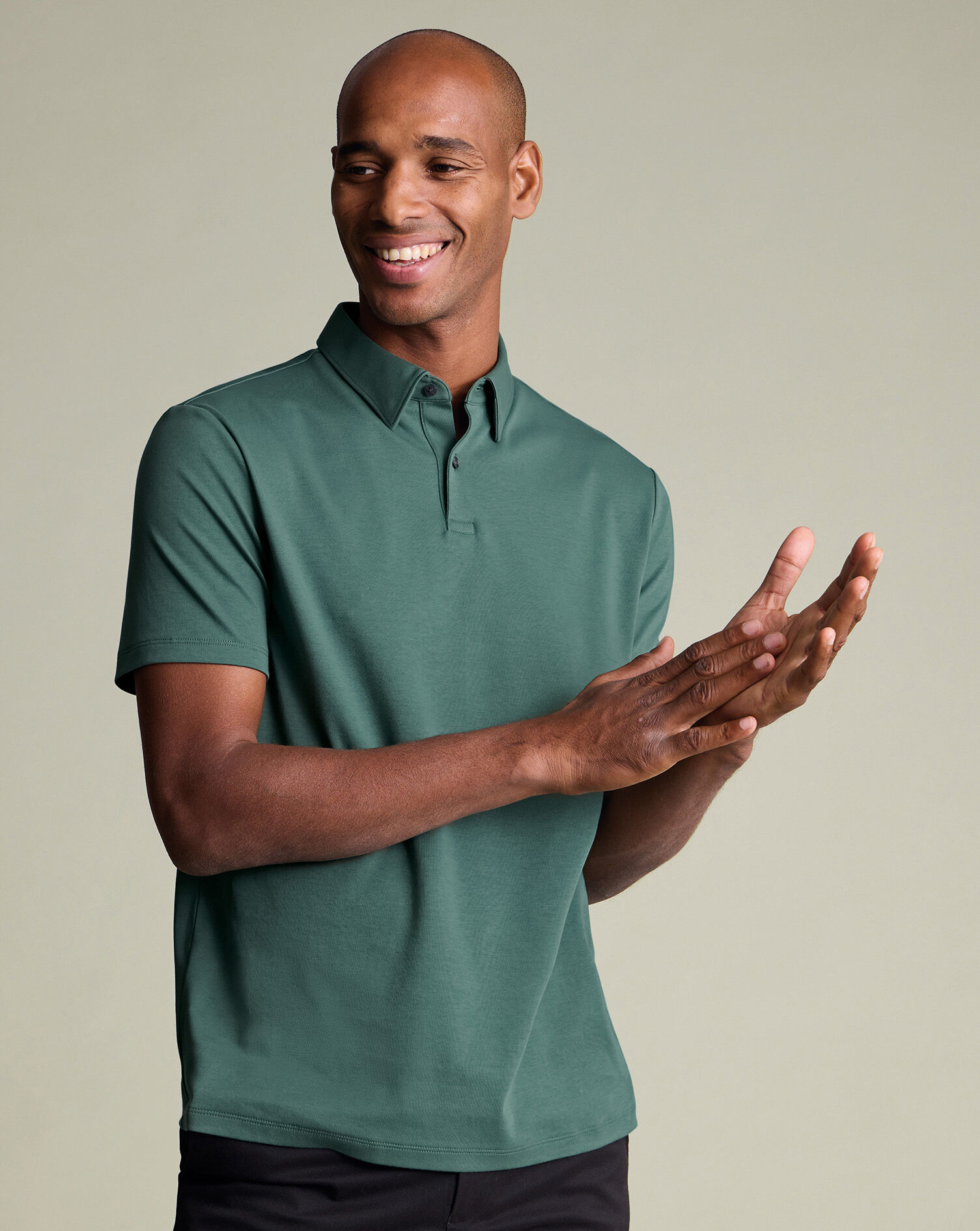 Jersey Polo - Atlantic Green