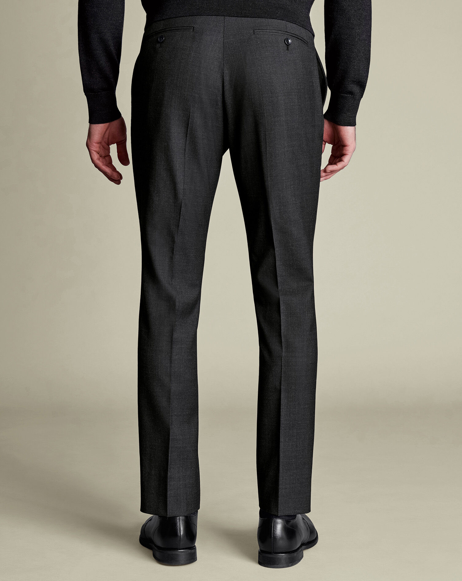 Ultimate Performance End-on-End Suit Pants - Charcoal Gray