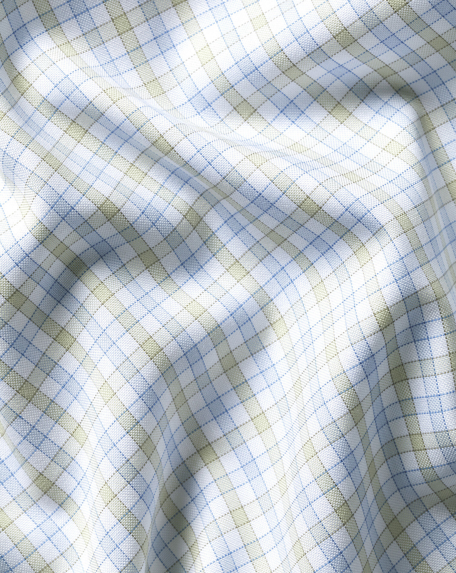 Button-Down Non-Iron Oxford Check Shirt - Green