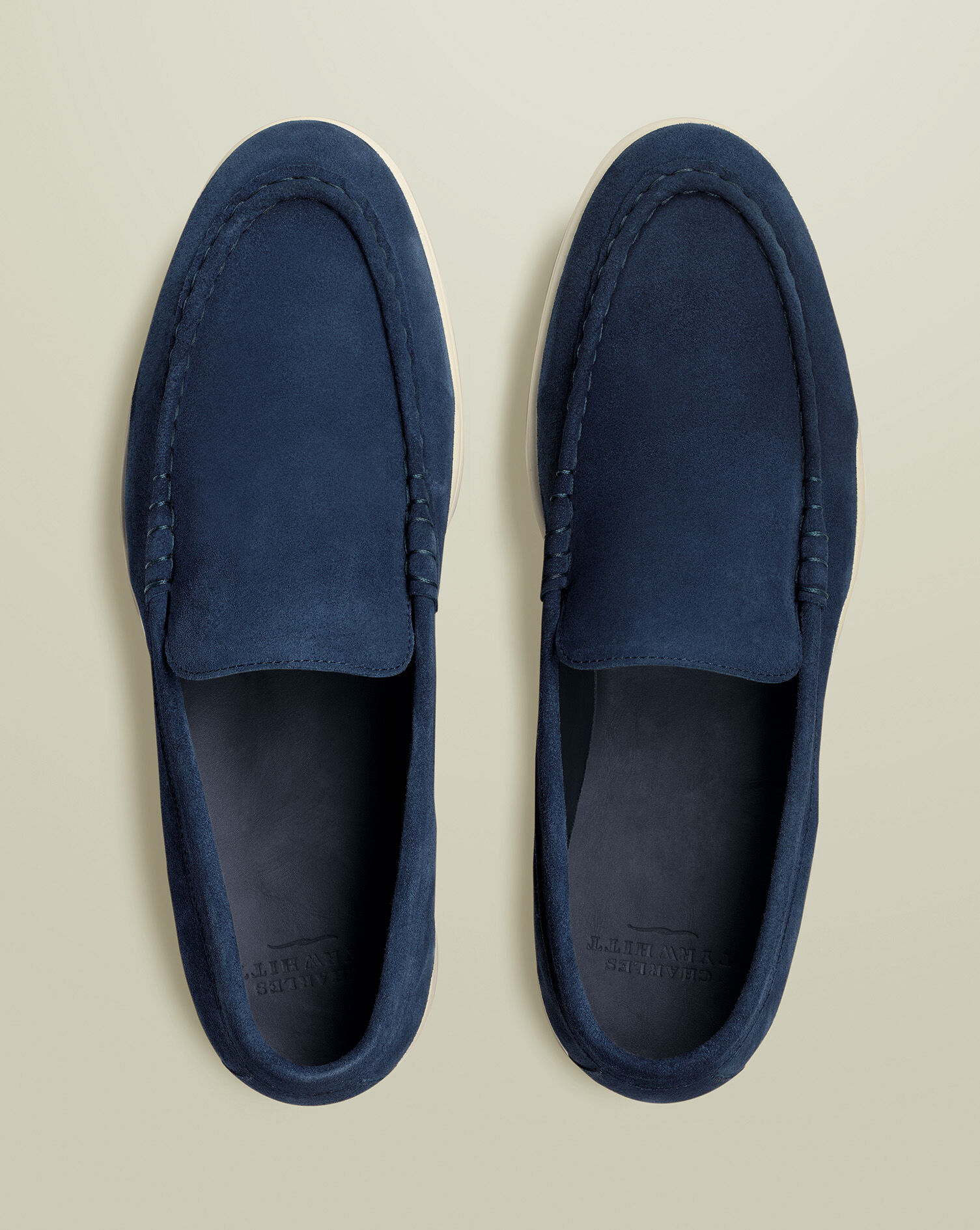 Suede Slip-On Loafer - French Blue
