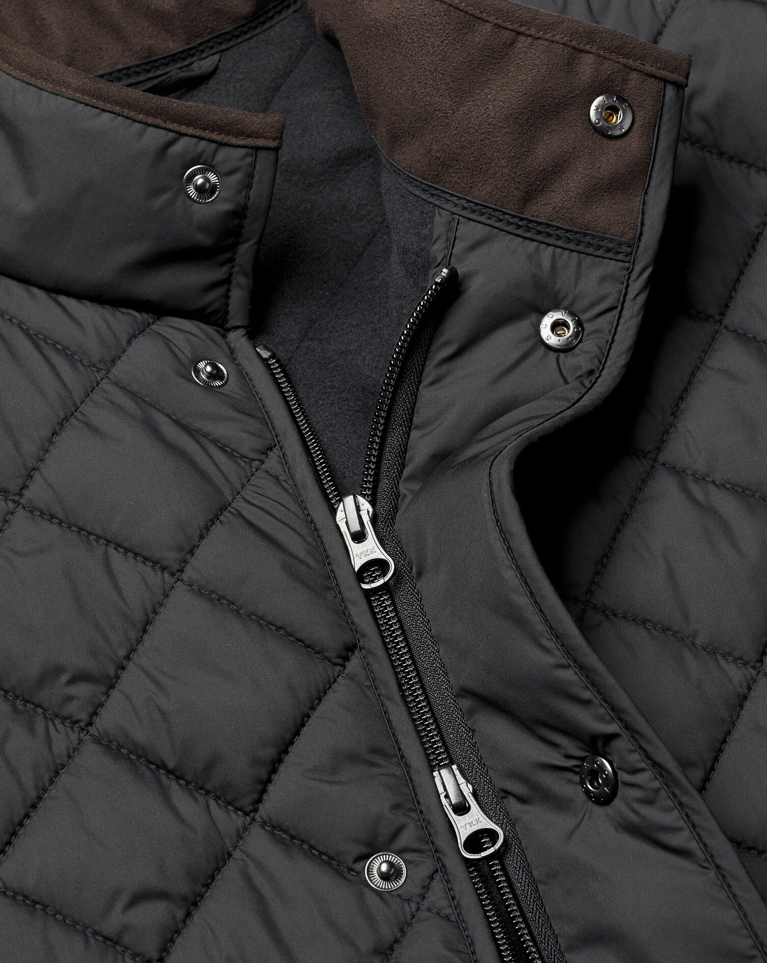 Diamond Quilted Jacket - Black