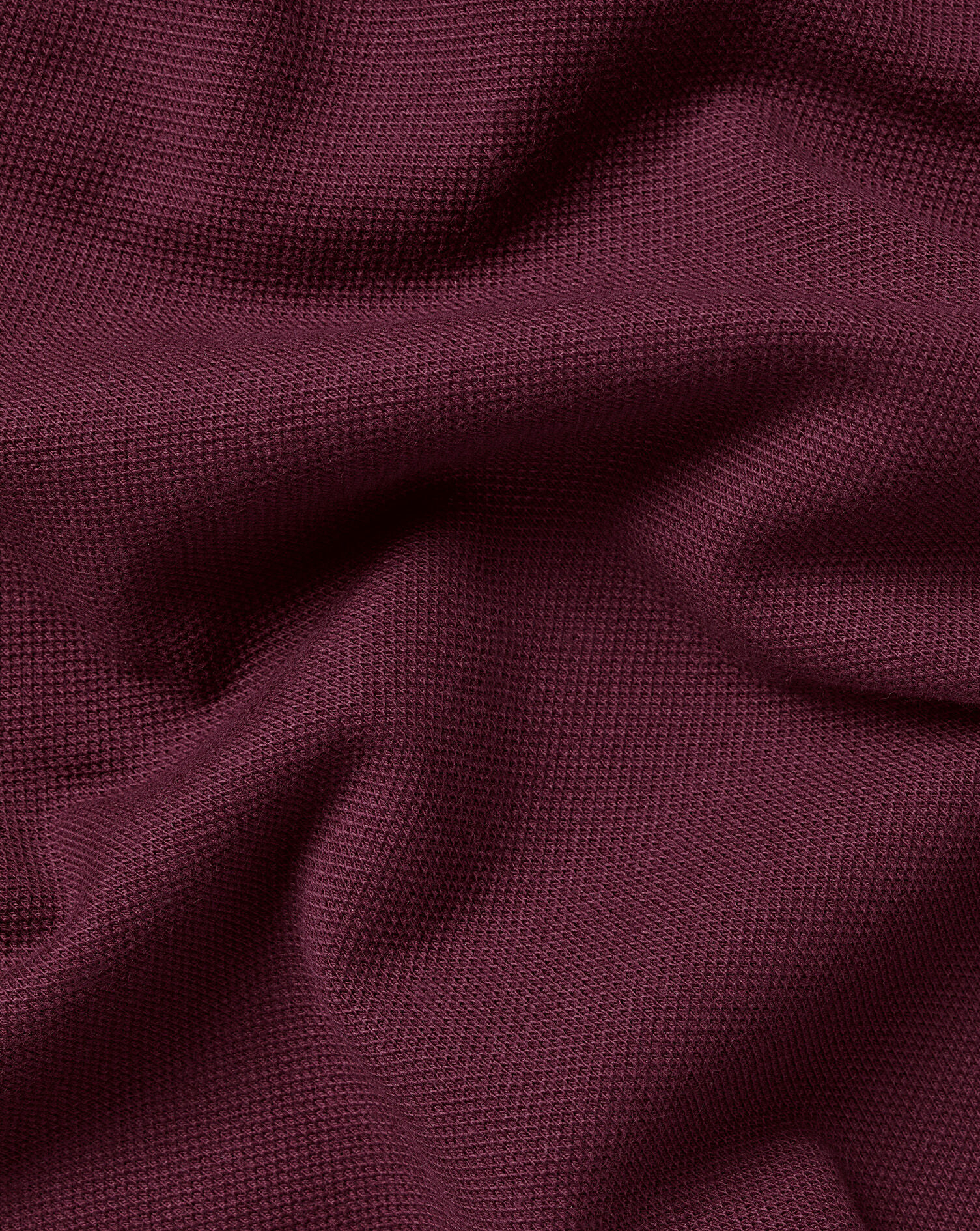 Smart Pique Polo - Wine Red