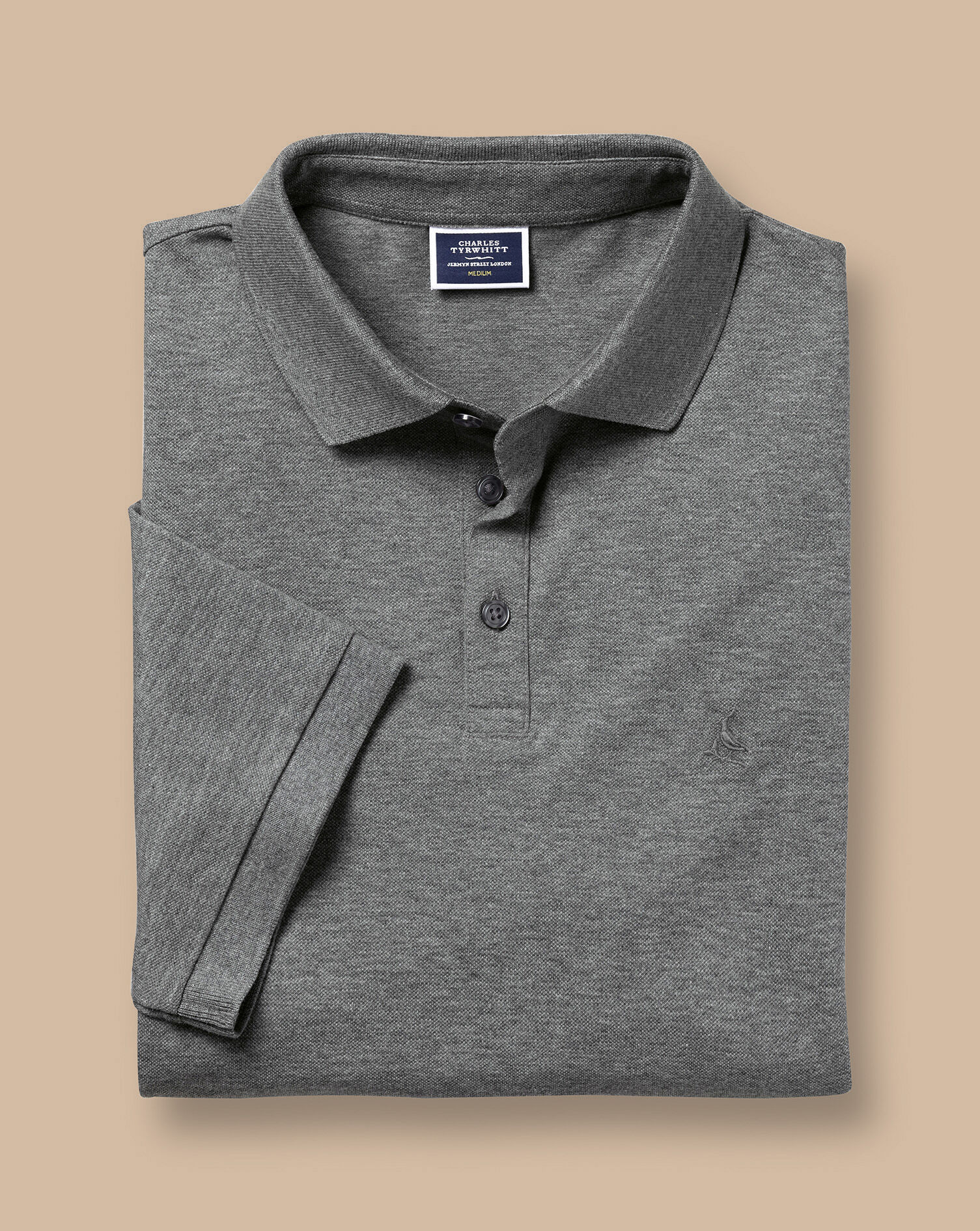 Pique Polo - Gray