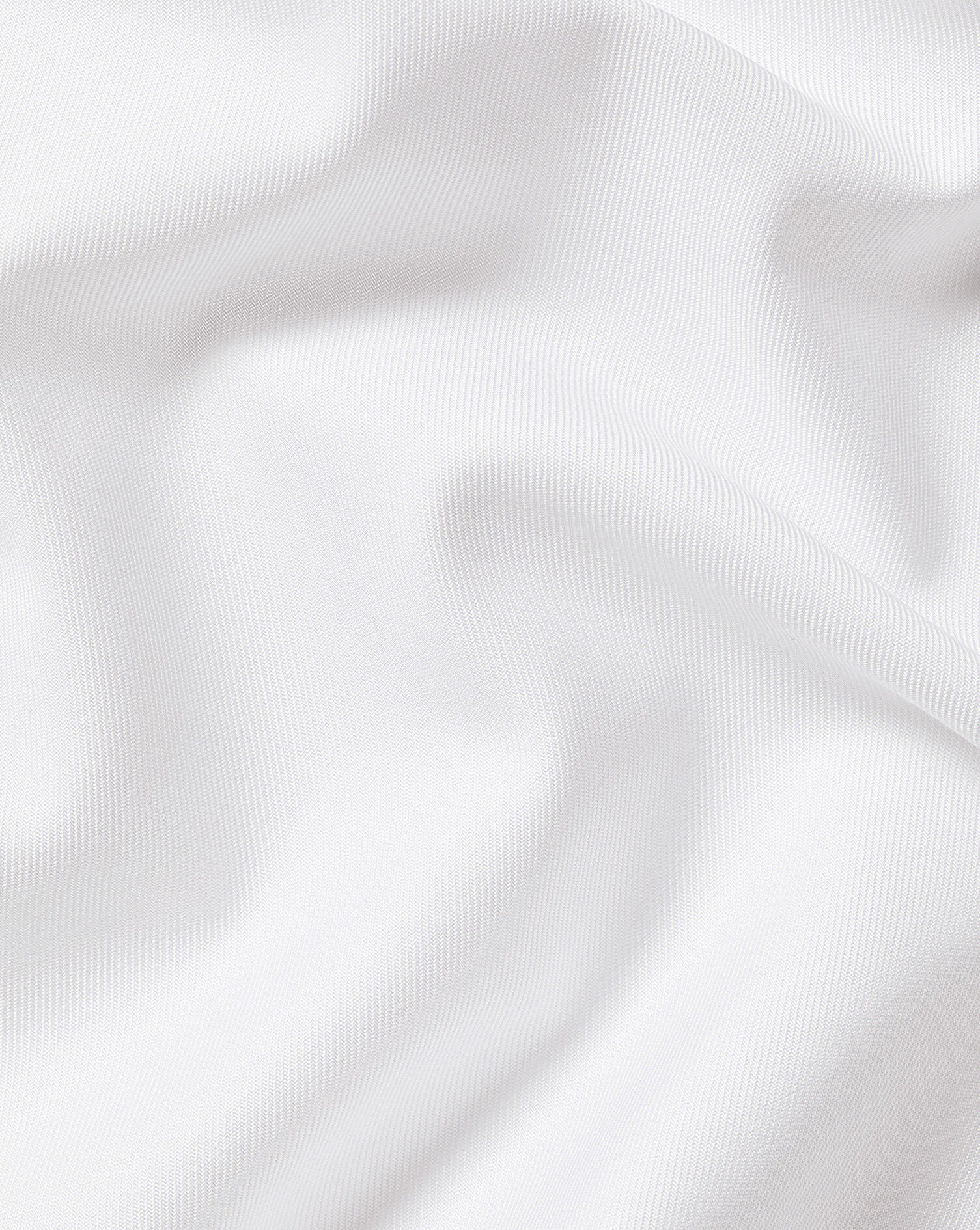 Non-Iron Stretch Printed Trim Shirt - White