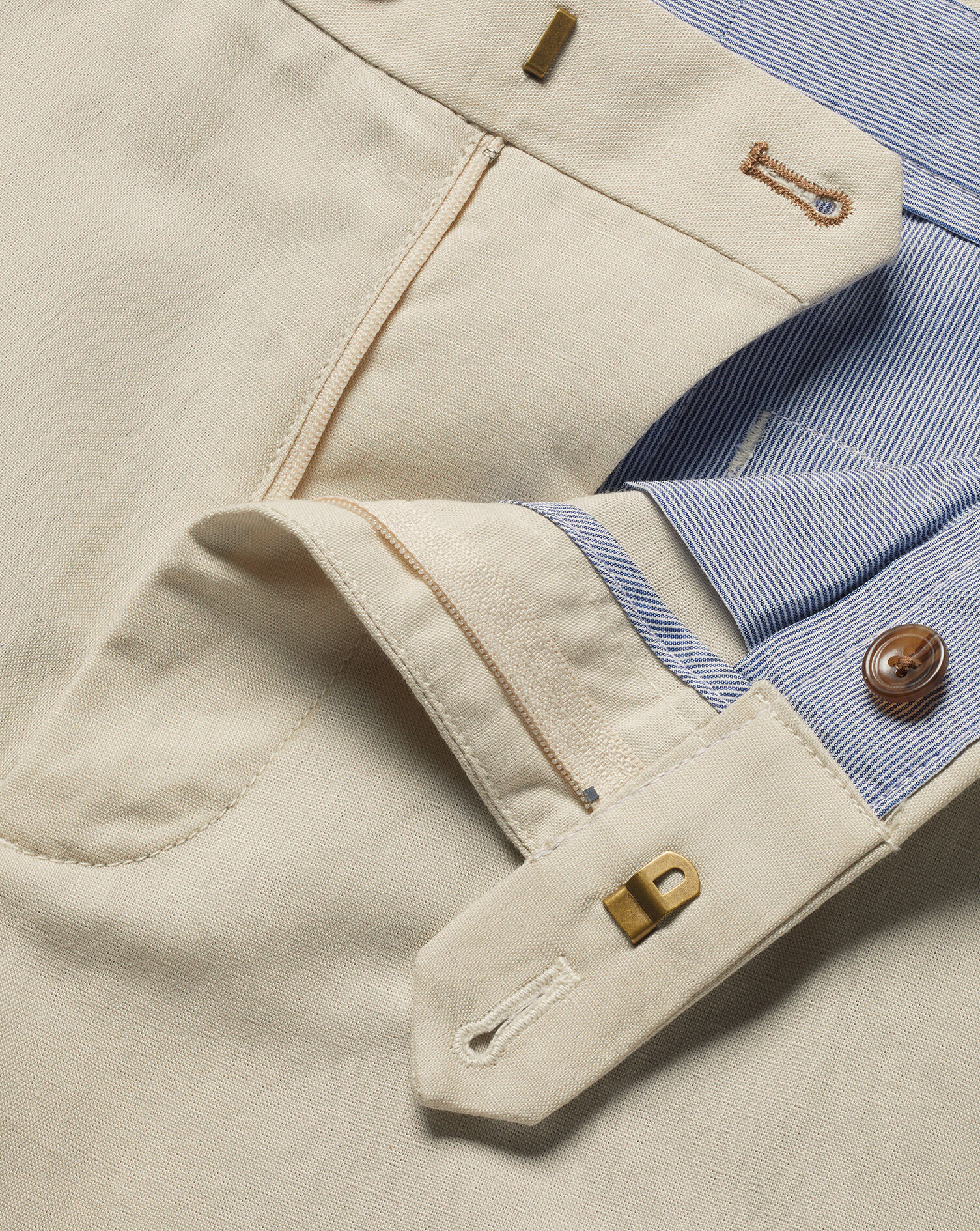 Cotton Linen Shorts - Stone