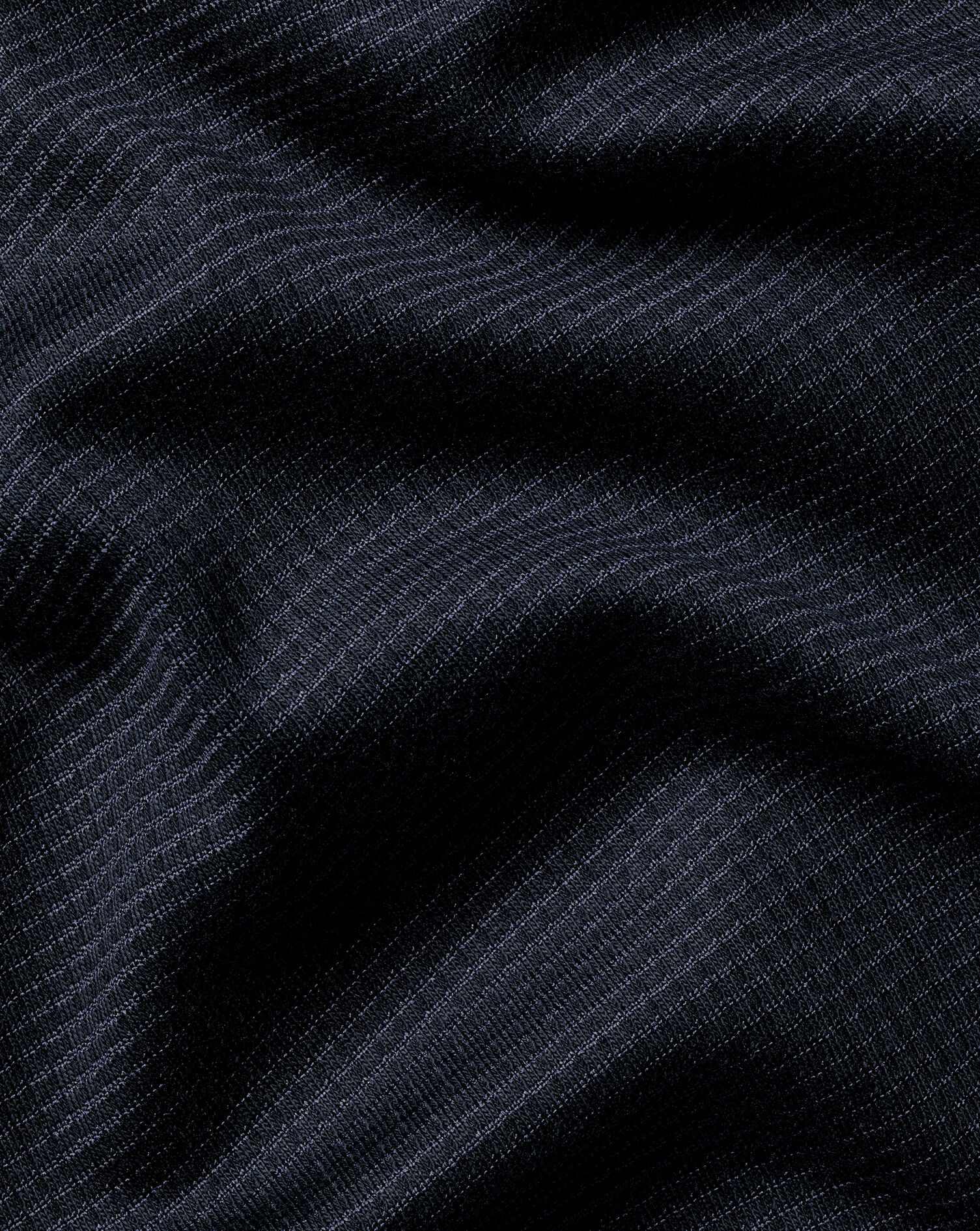 Performance Textured Zip-Neck Polo - Navy