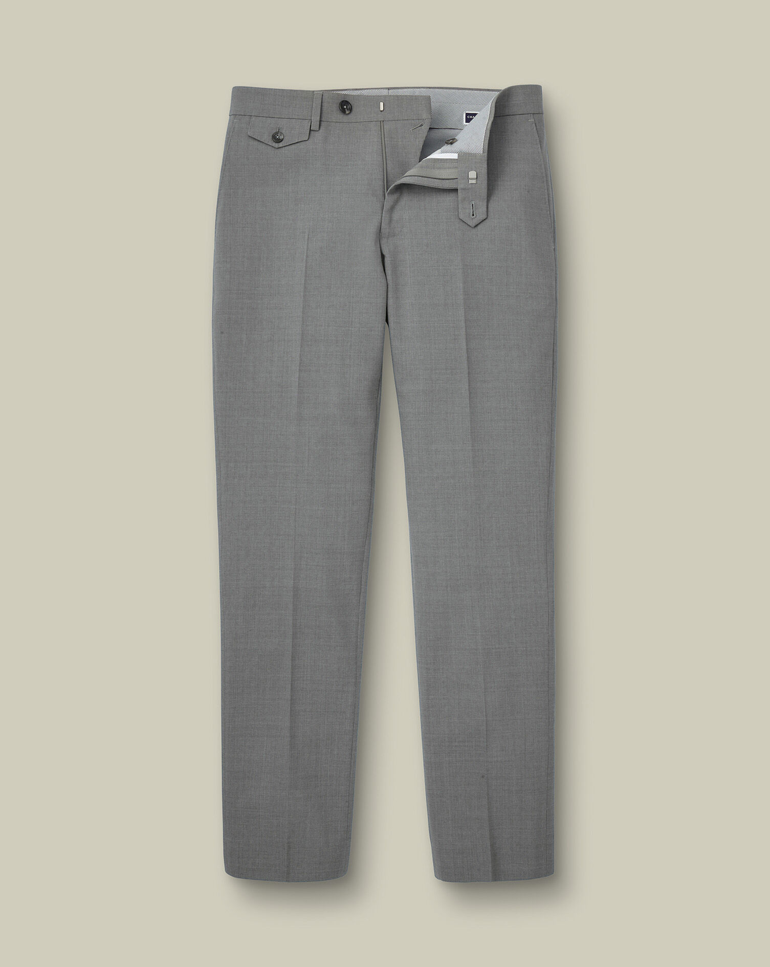 Wool Stretch Pants - Grey
