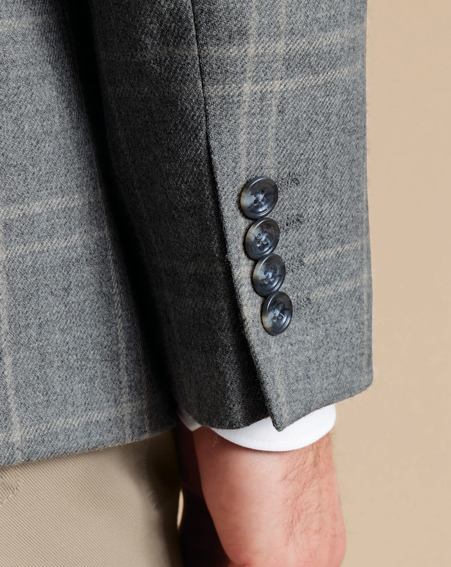 Wool Texture Jacket - Gray