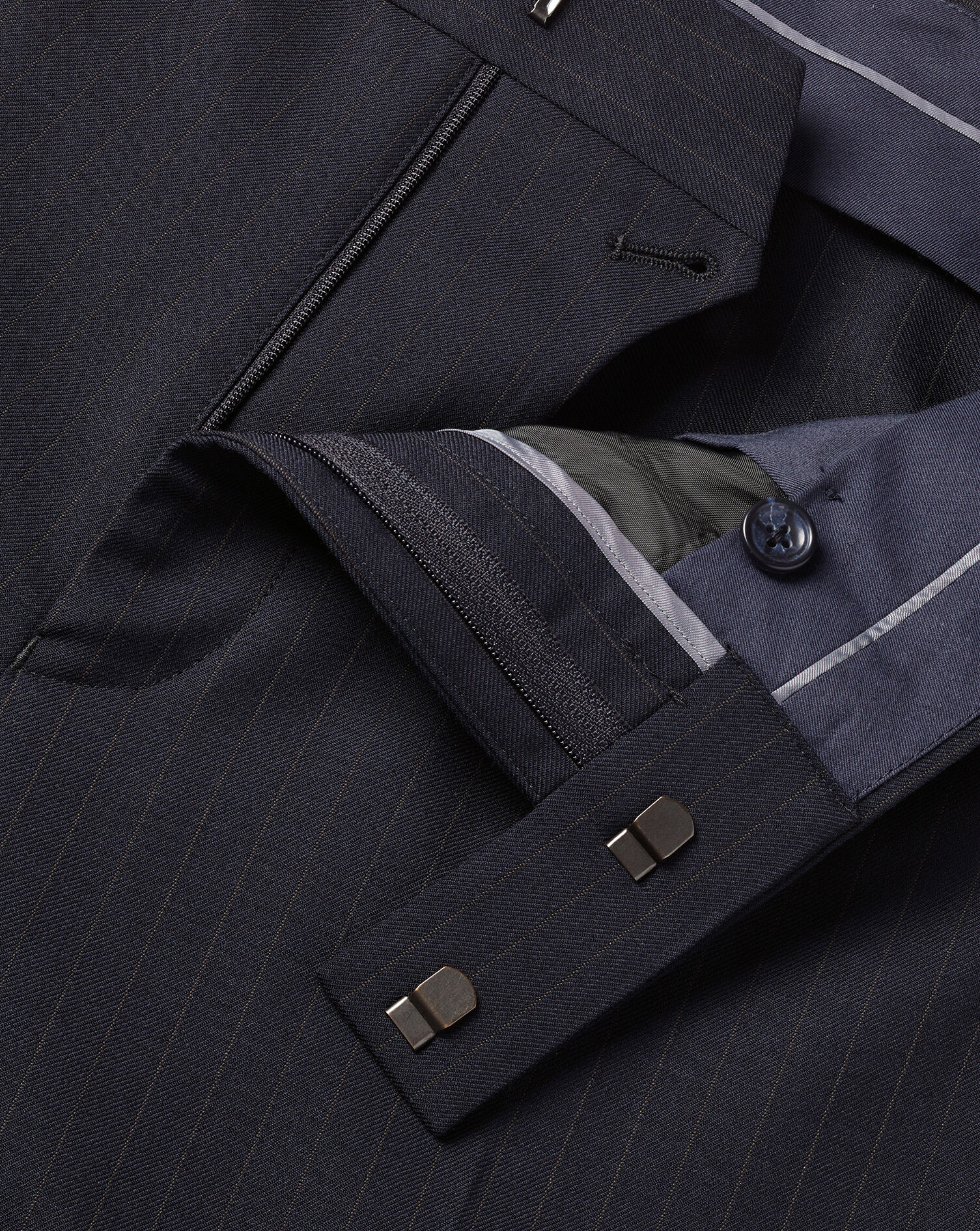 Stripe Suit Pants - French Navy