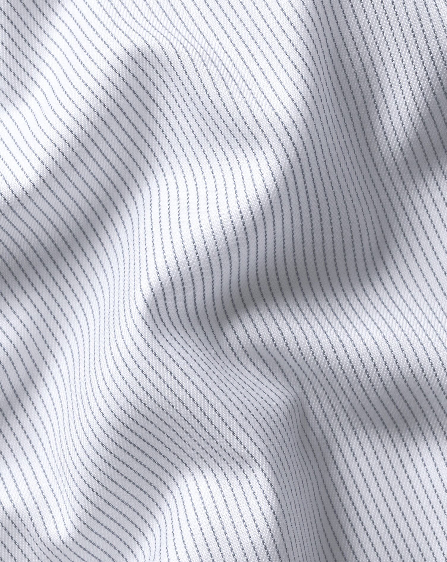 Non-Iron Twill Stripe Shirt - Indigo Blue