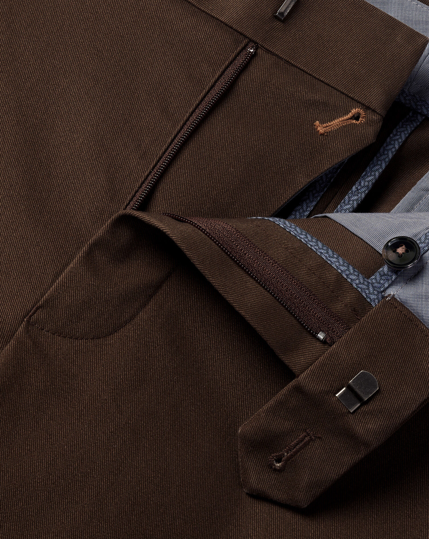 Ultimate Non-Iron Chinos - Chocolate Brown
