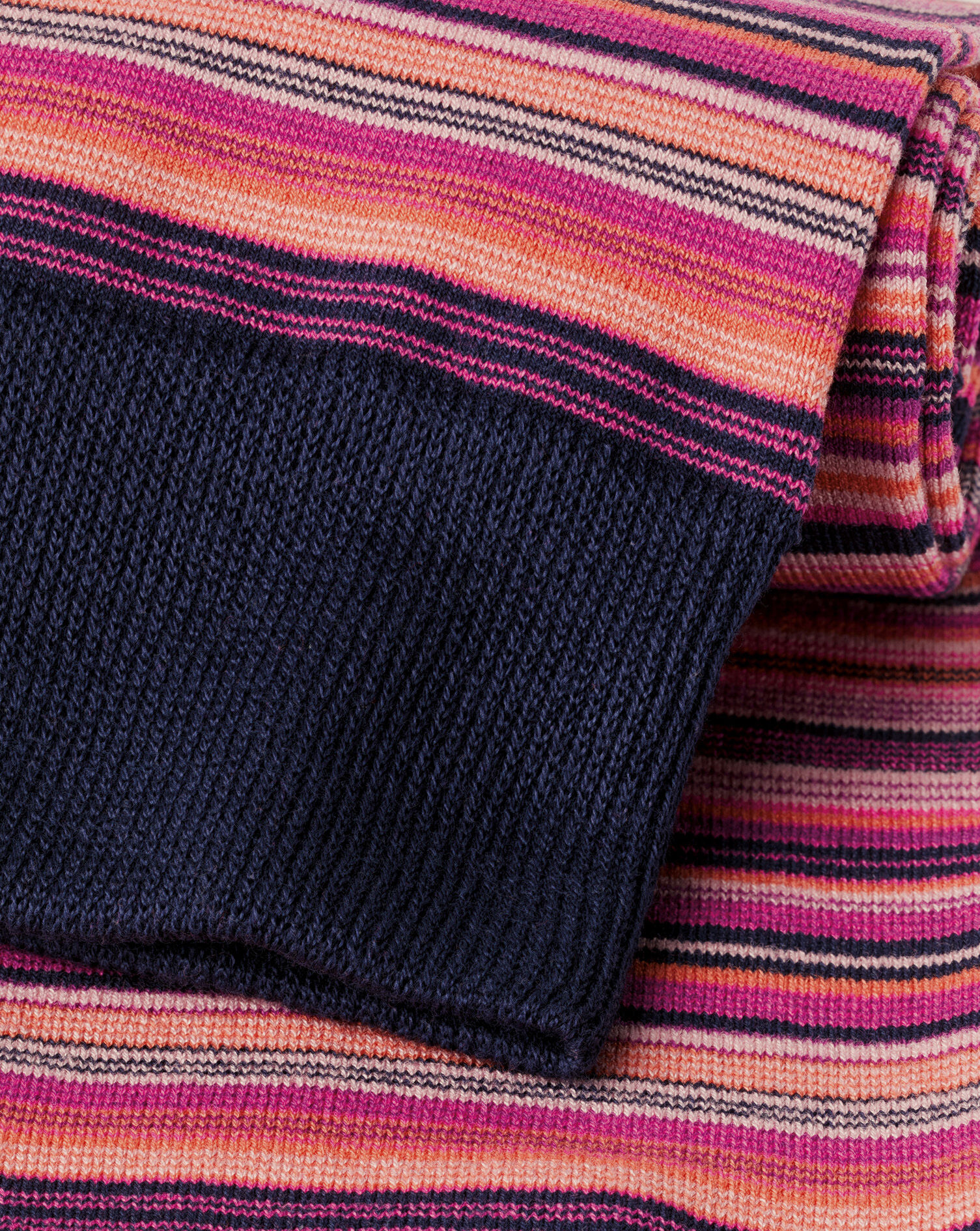 Multi Stripe Socks - Bright Pink