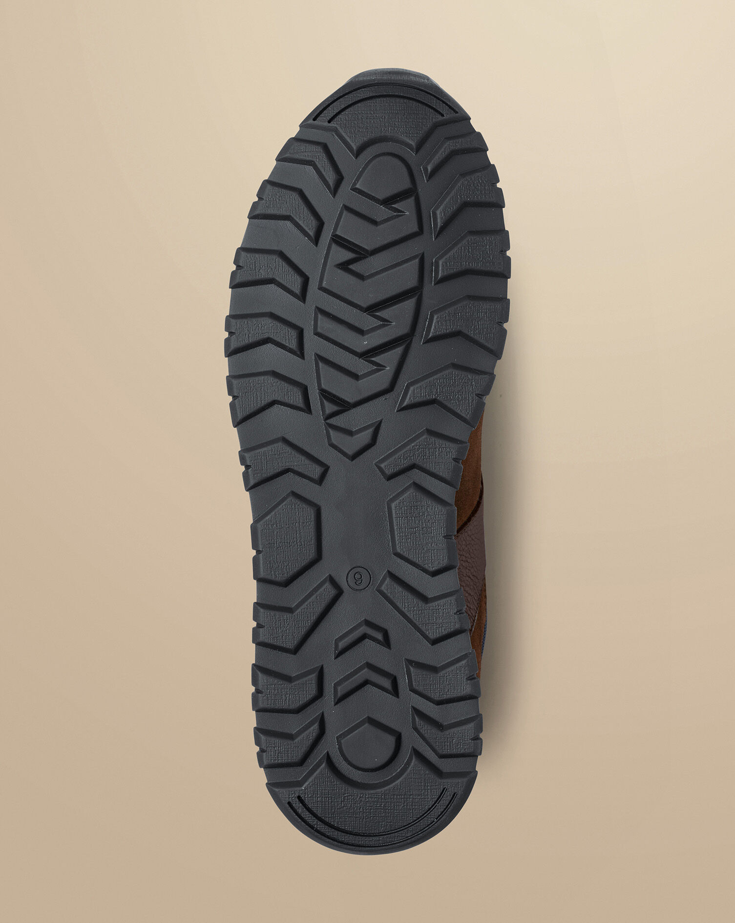 Leather Textile Sneakers - Dark Chocolate