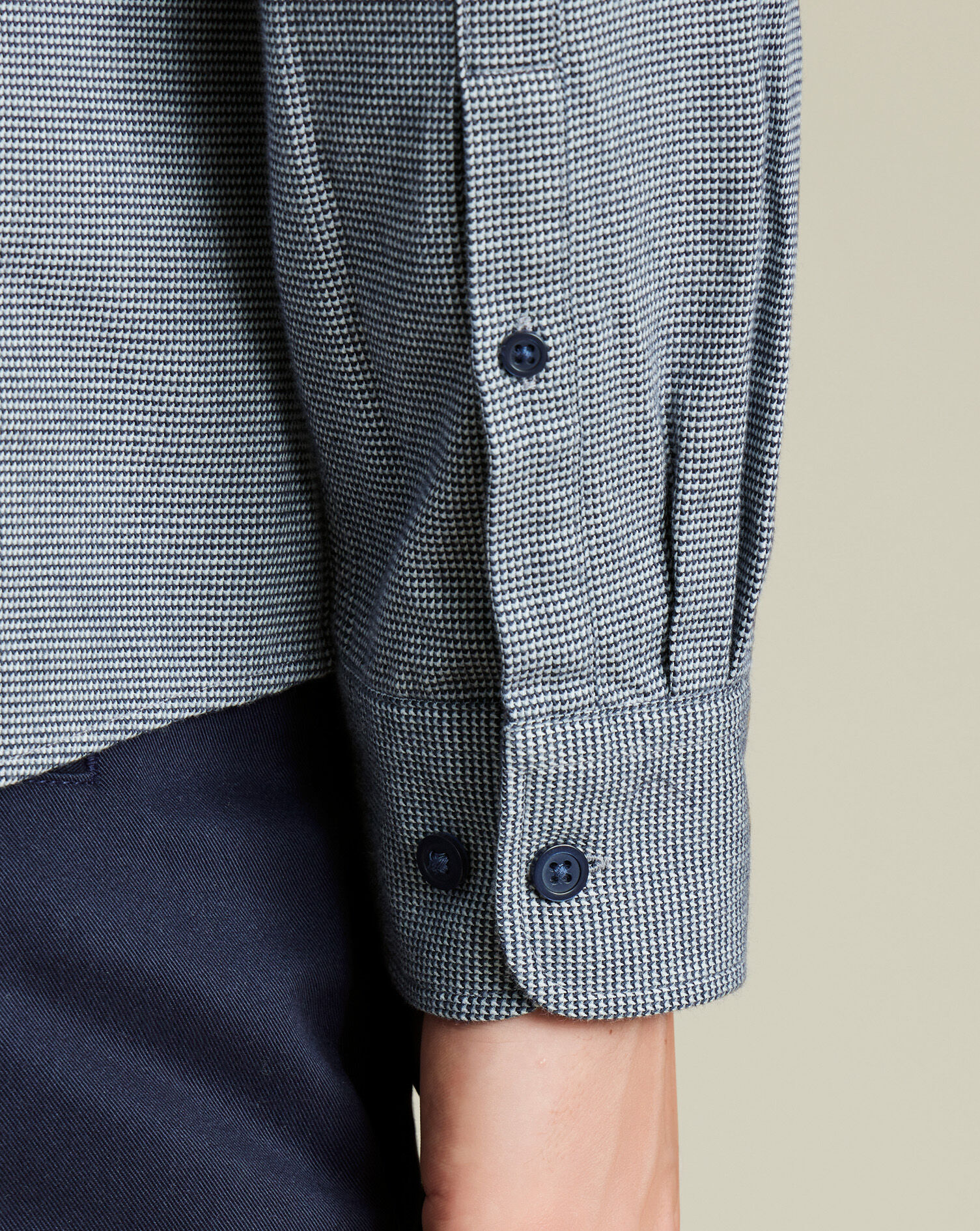 Dobby Flannel Shirt - Airforce Blue