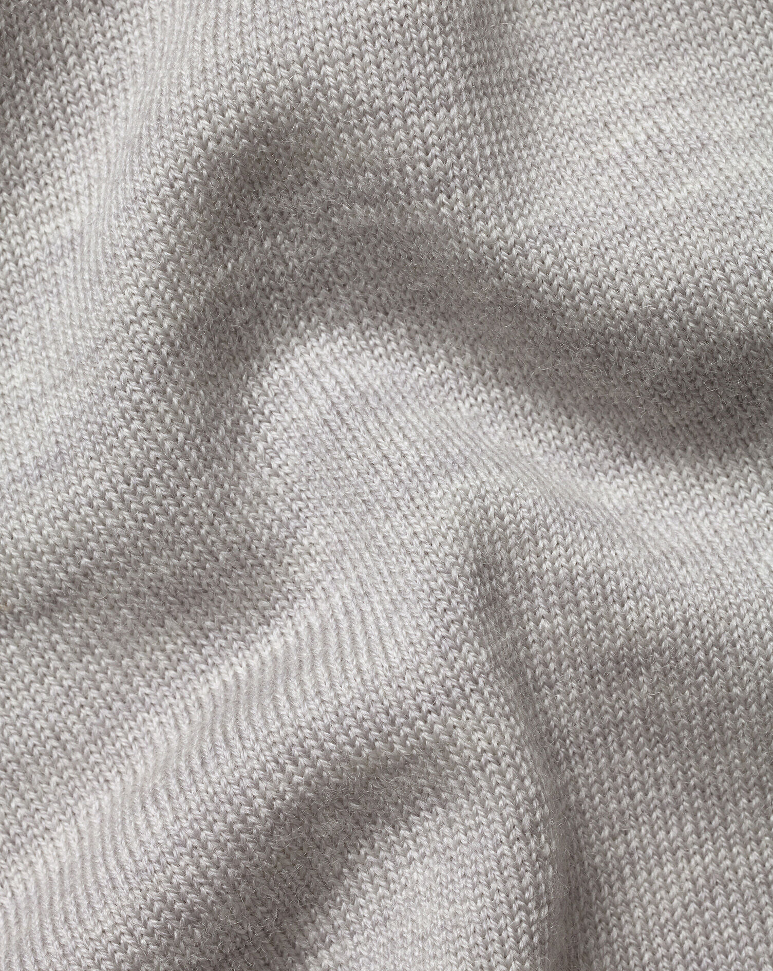 Merino Quarter Zip Sweater - Silver