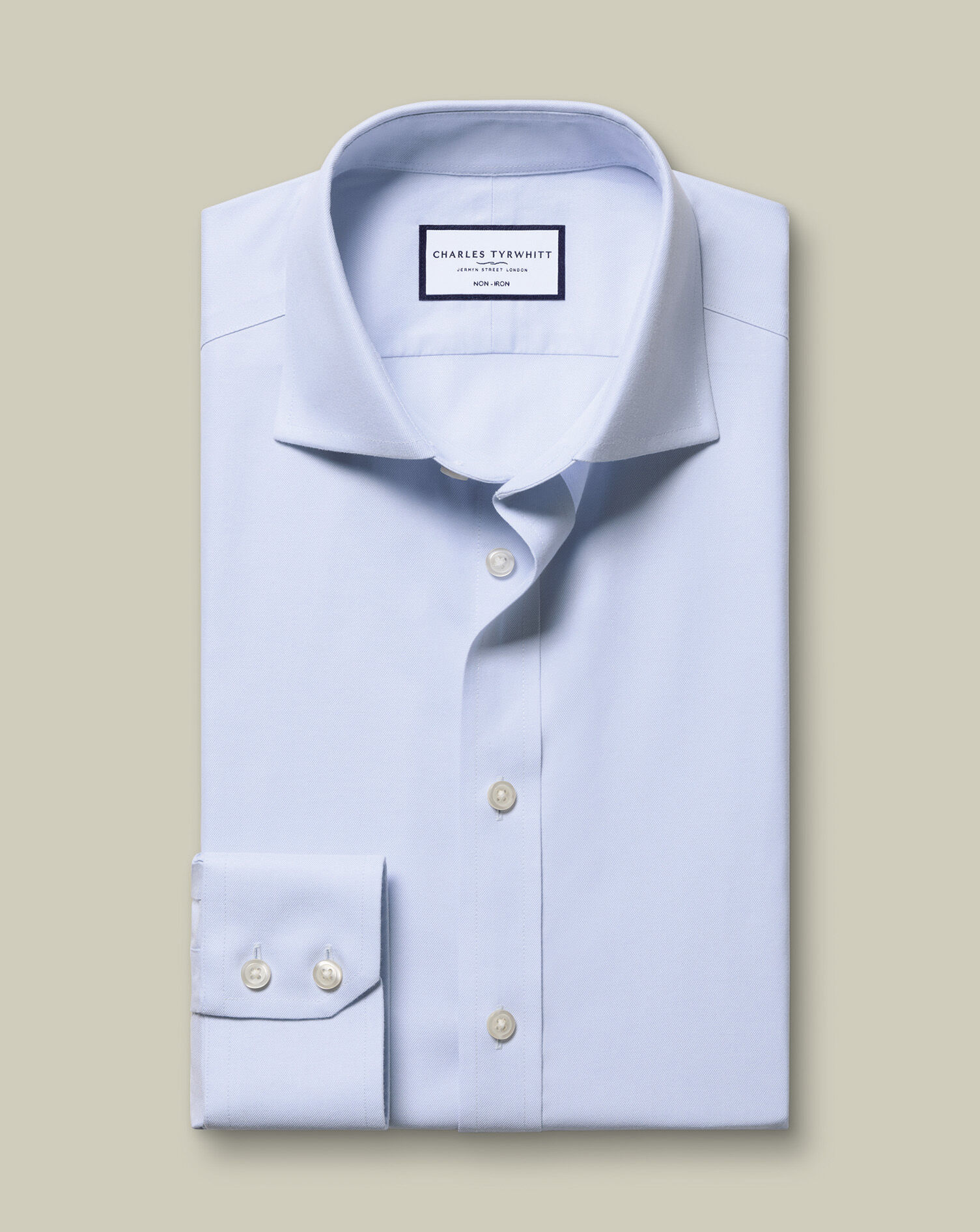 Non-Iron Twill Shirt - Light Blue