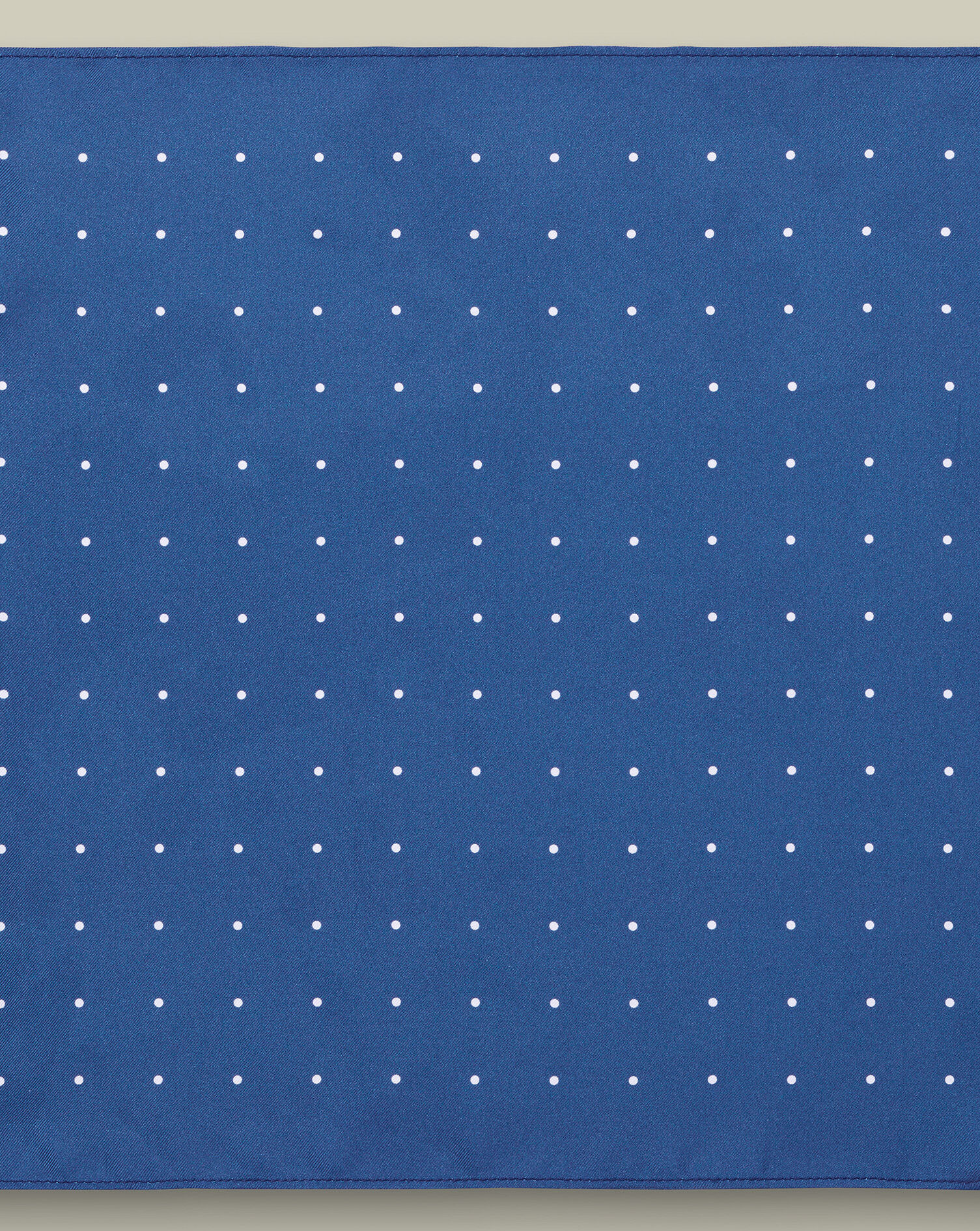 Silk Spot Pocket Square - Petrol Blue