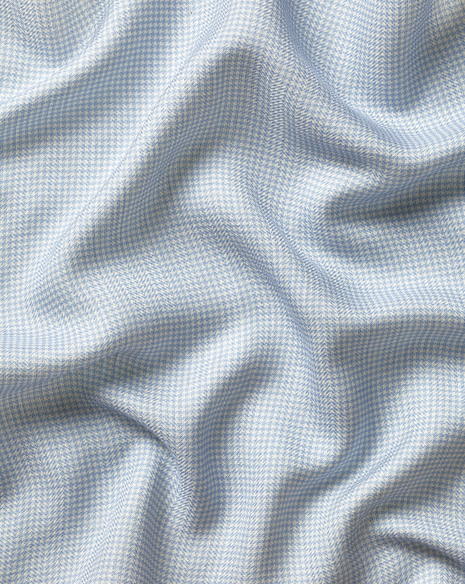 Wool Puppytooth Pocket Square - Sky Blue