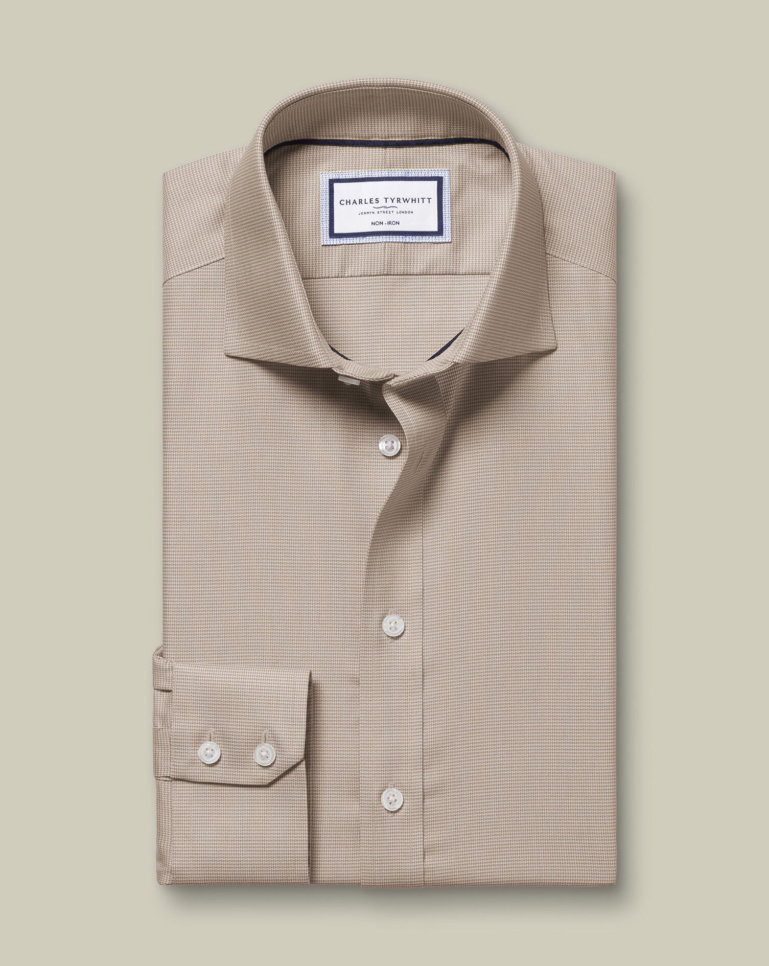 Non-Iron Westminster Weave Shirt - Mocha Brown
