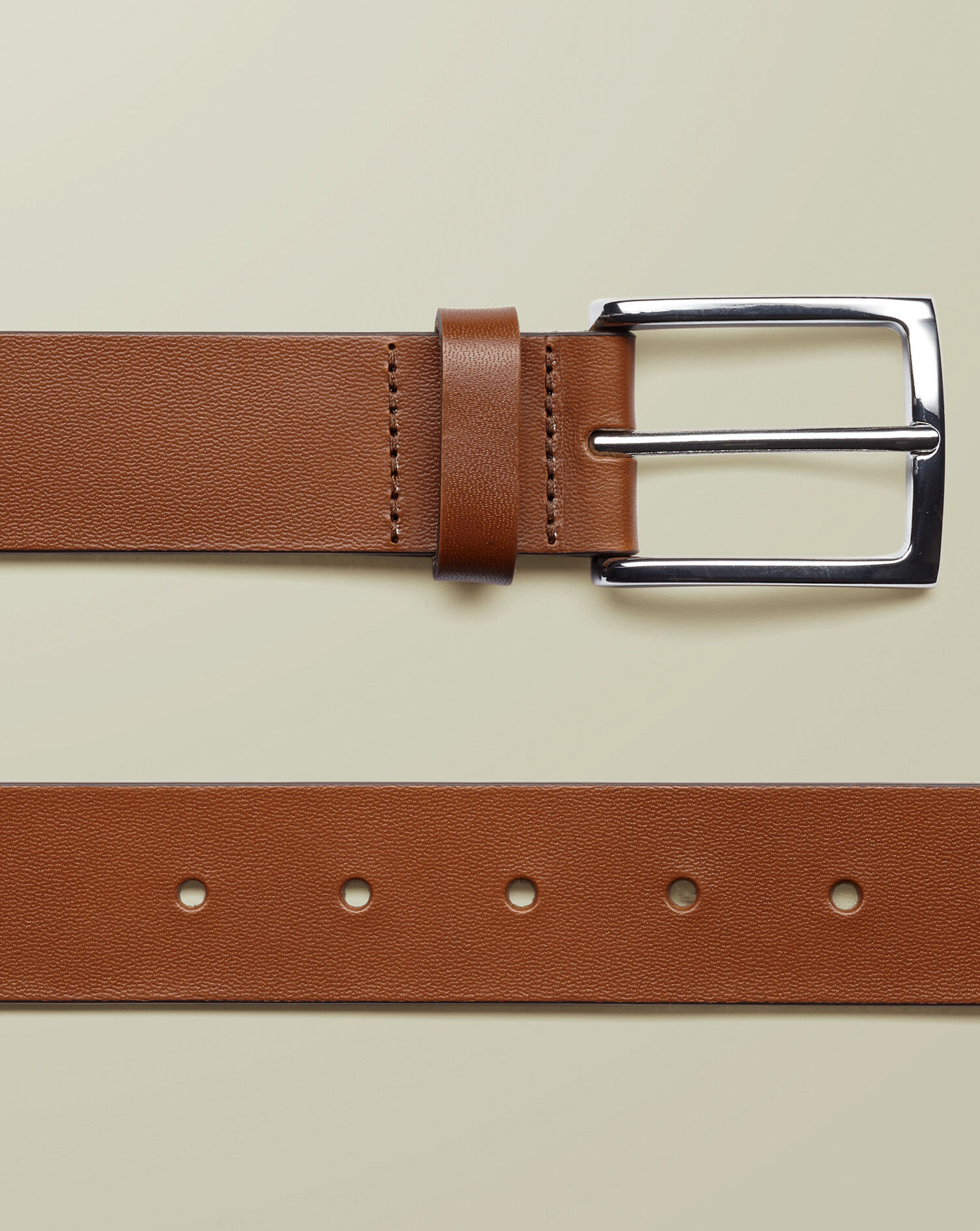 Leather Chino Belt - Tan