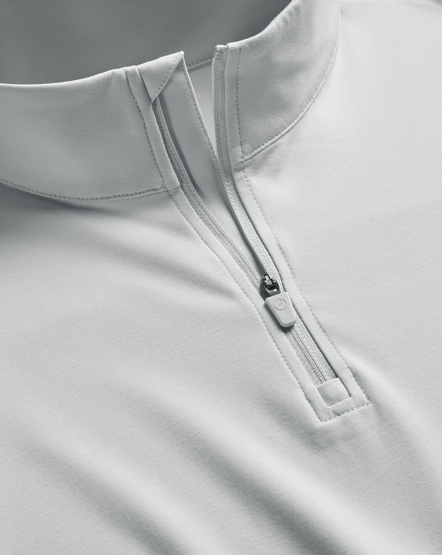 Performance Quarter Zip Sweater - Silver Gray