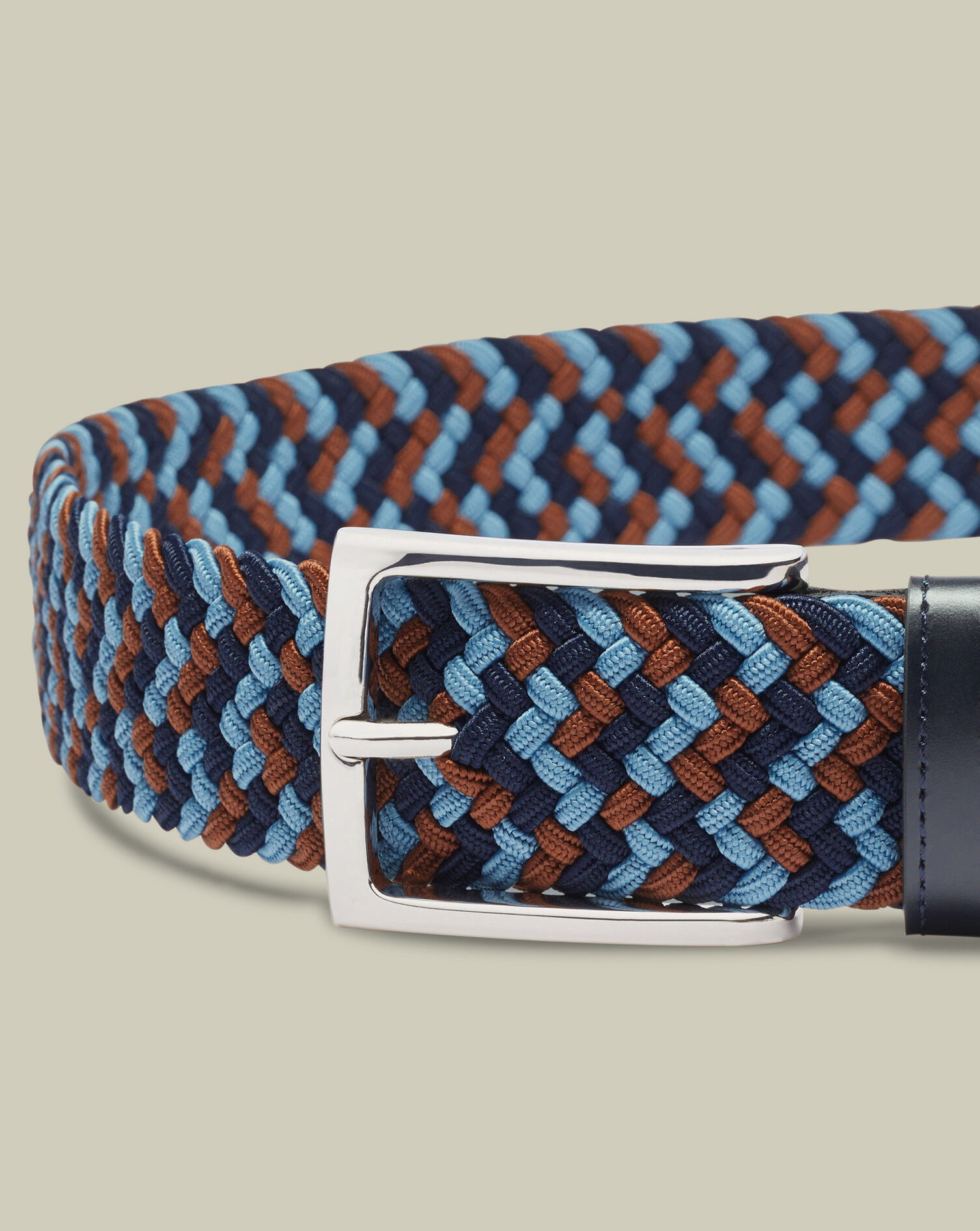 Casual Stretch Belt - Navy Multi